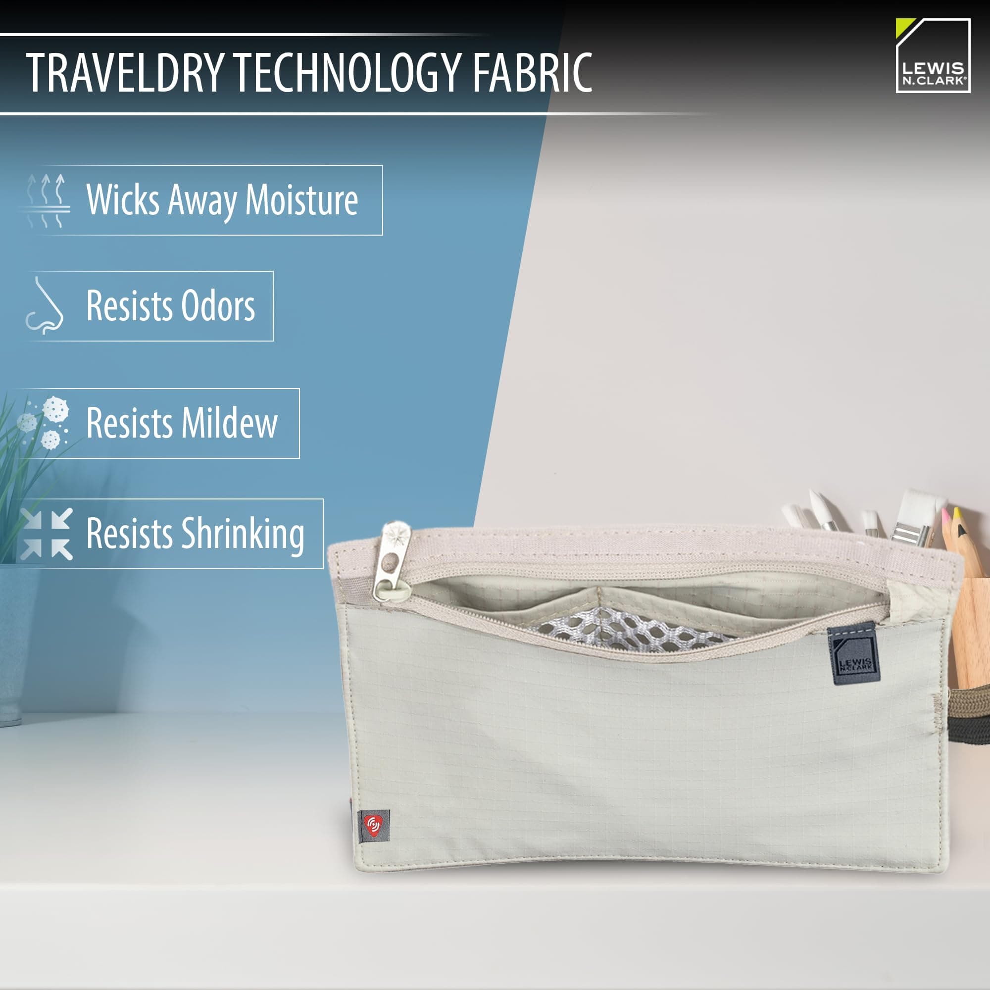 Lewis N. Clark RFID Hidden Travel Wallet