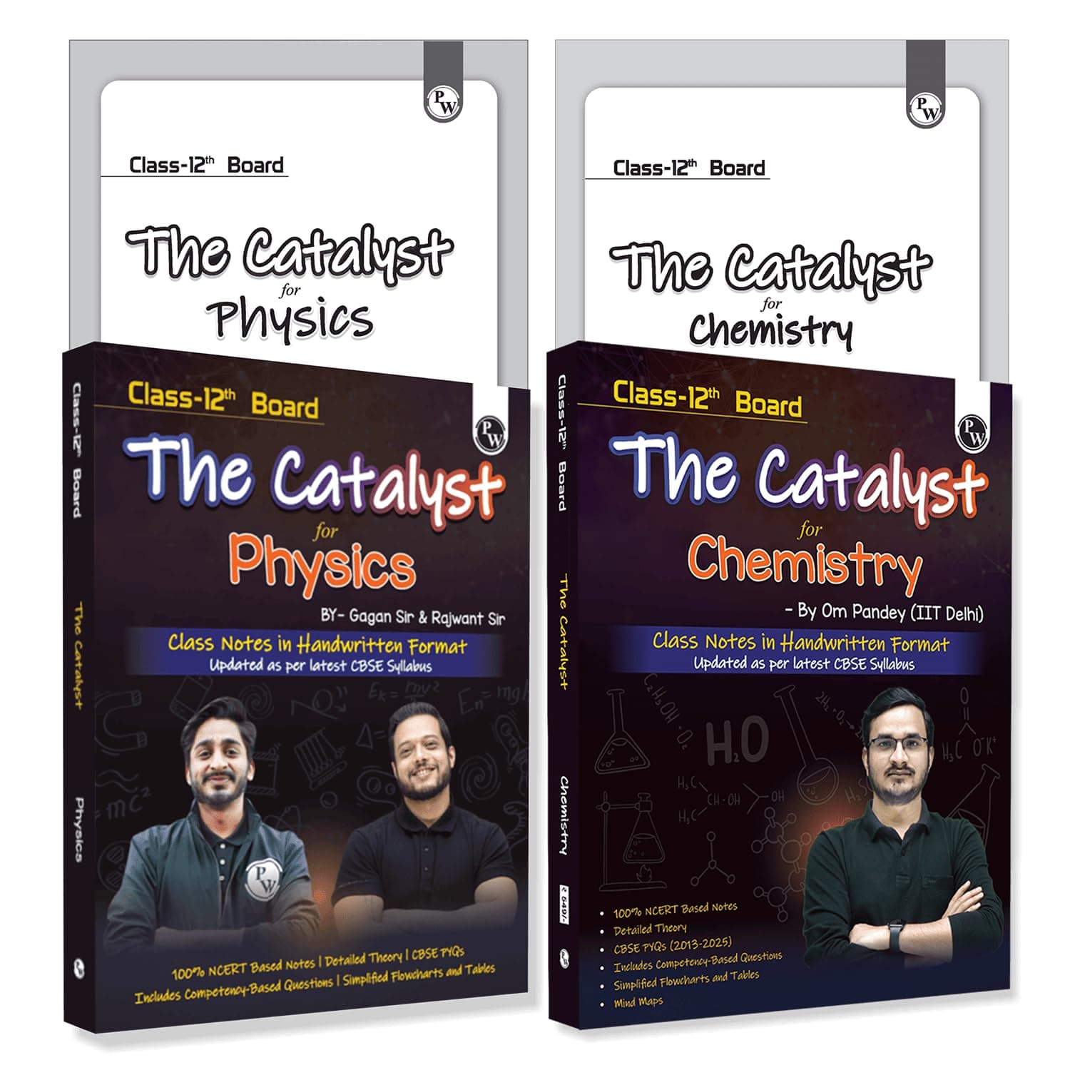 PW Class 12 Board The Catalyst For Chemistry & Physics Combo with Most Relevant Practice Questions Booklet By Om Pandey, By Gagan Sir & Rajwant Sir | Handwritten Notes [Paperback] Om Pandey; Gagan Sir and Rajwant Sir