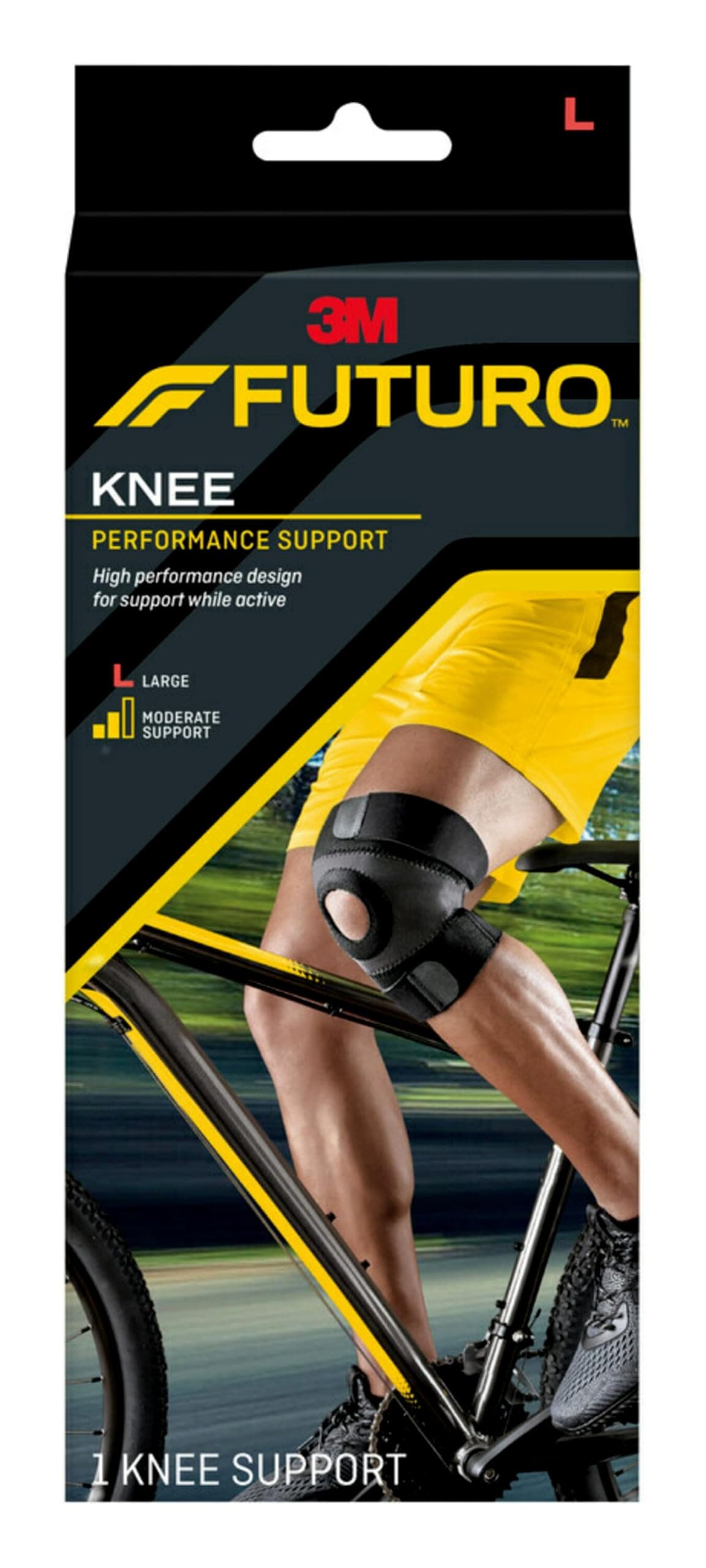 Futuro Sport Knee Support Open Patella, Large each by Futuro