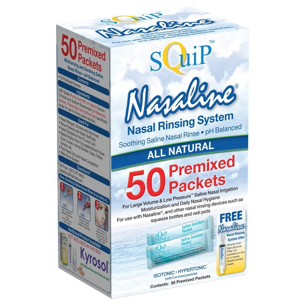 SQUIP Nasaline Salt 50 Pre-Measured Packets