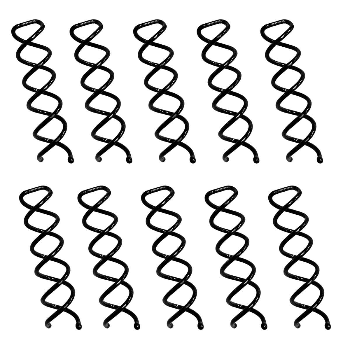 10 Pack Spiral Hair Pins, Hair Bun Coil Clip Spiral Spin Screw Pin Comb Barrette Clip Stic