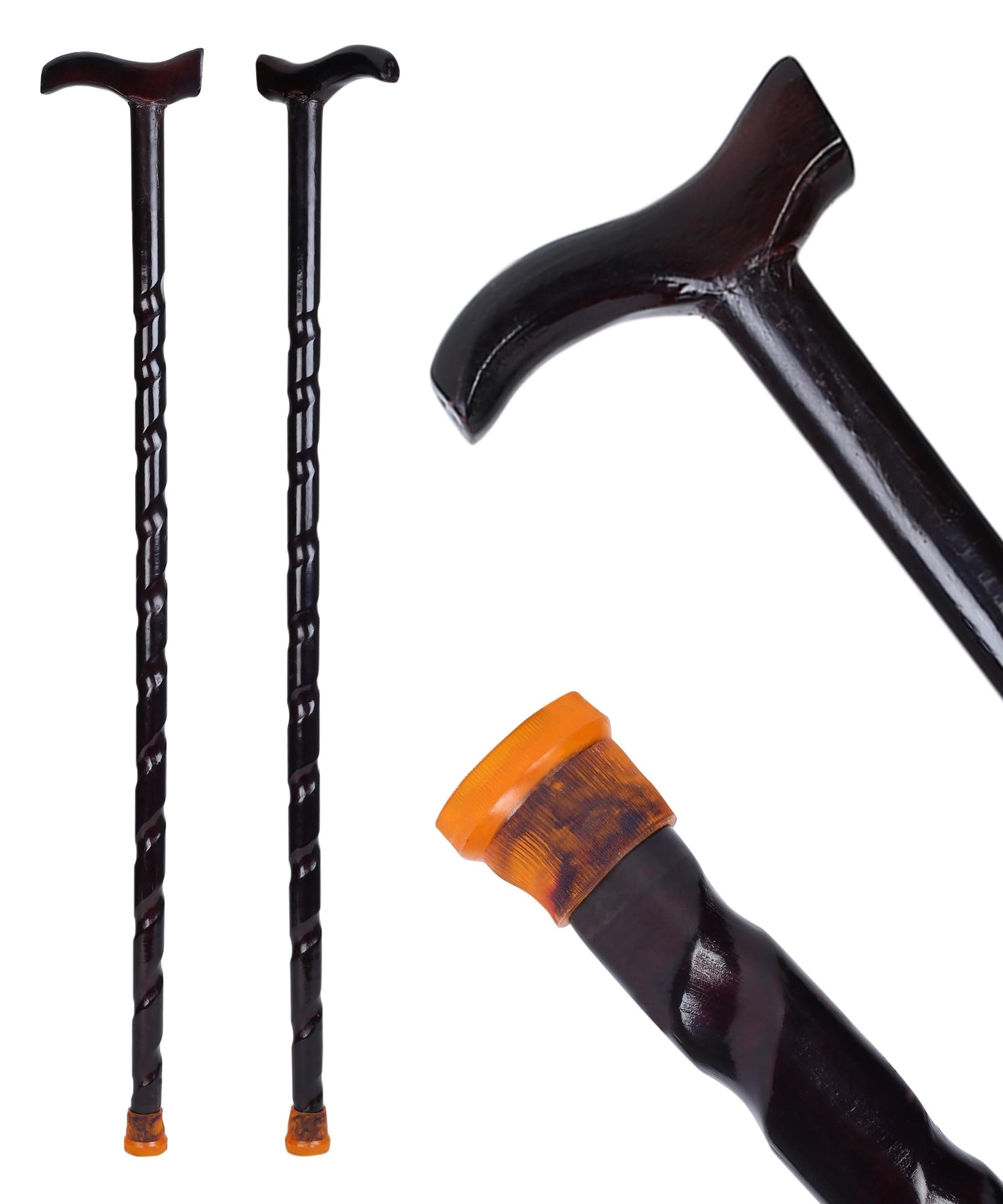 iWalk Light Weight | Imported | Made Wood | Silicone Shoe | Walking Stick