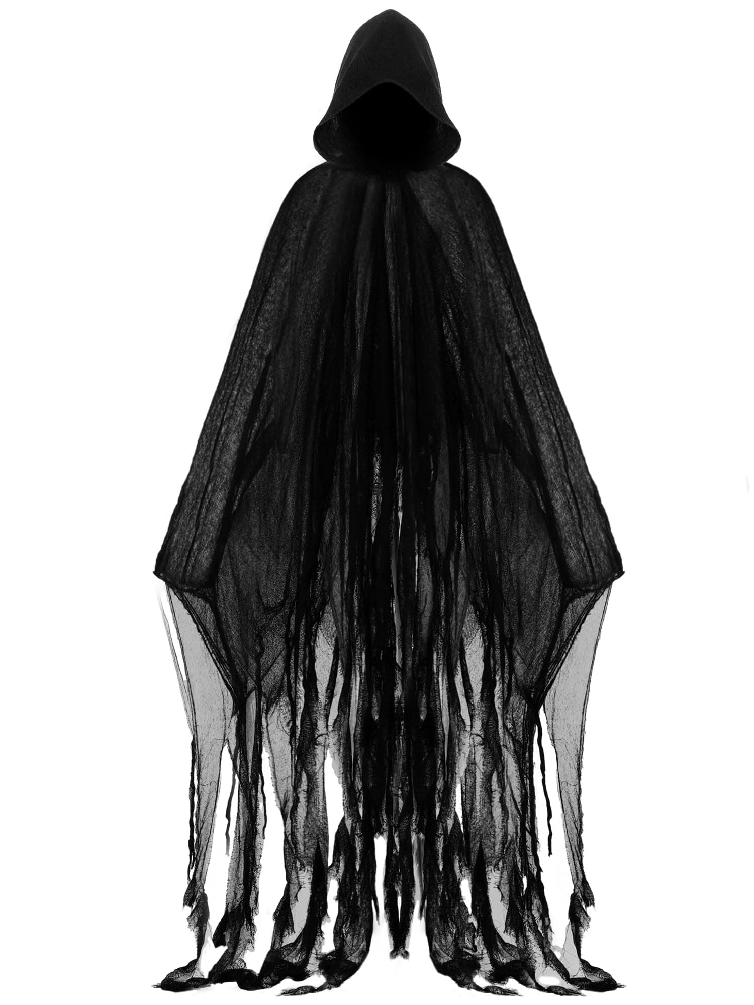 Geyoga Halloween Grim Reaper Costume Scary Hooded Cloak