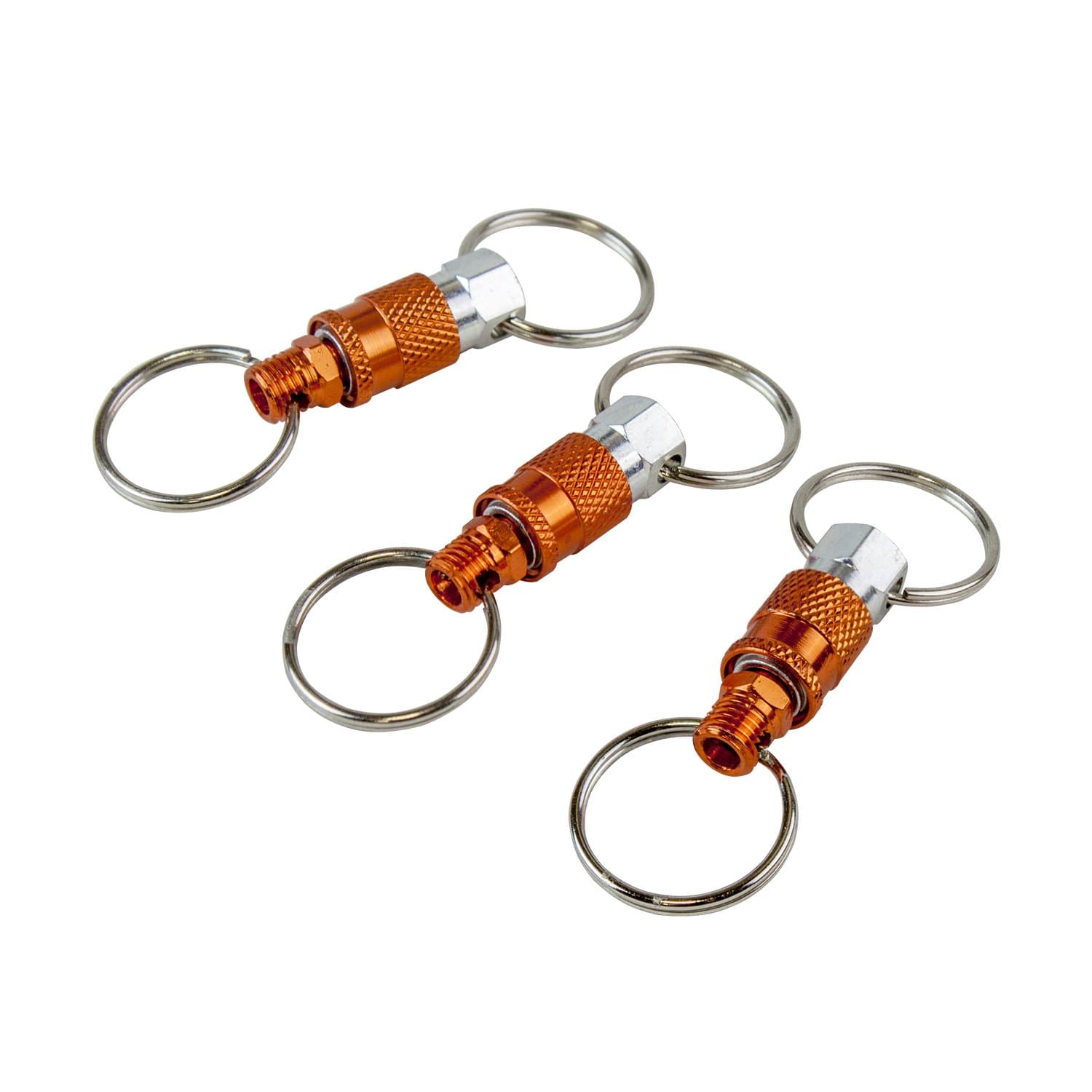 Freeman Freeman KEYQC3 Pull Apart Coupler Keychain with 2 Split Rings, 3 Pack