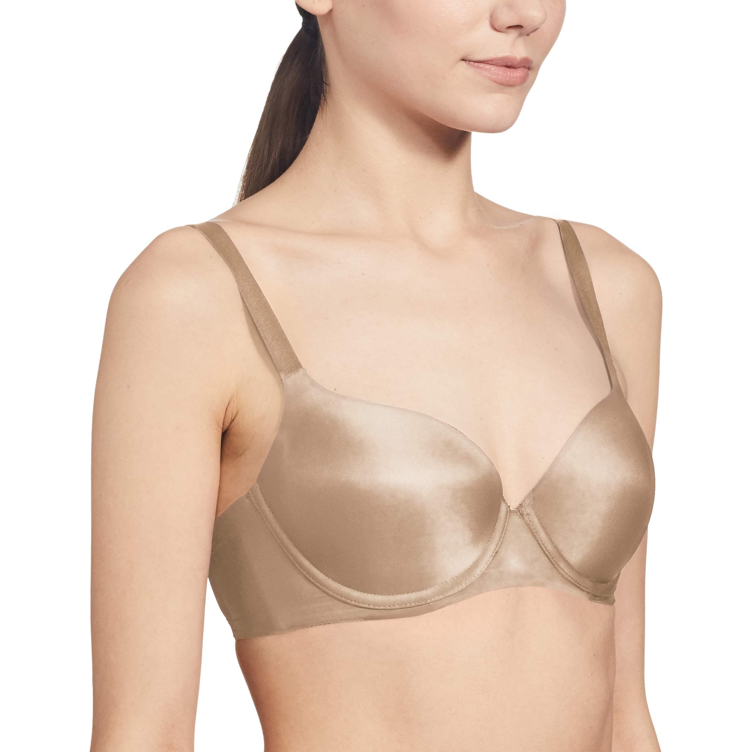 Triumph T-Shirt Bra For Women Wired Padded Body Make-Up Series Seamless Everyday Lingerie Lycra Xtra Fine Breathable Fabric Second-Skin Smooth 3/4 Cup Support Invisible Underwire Pack Of 1