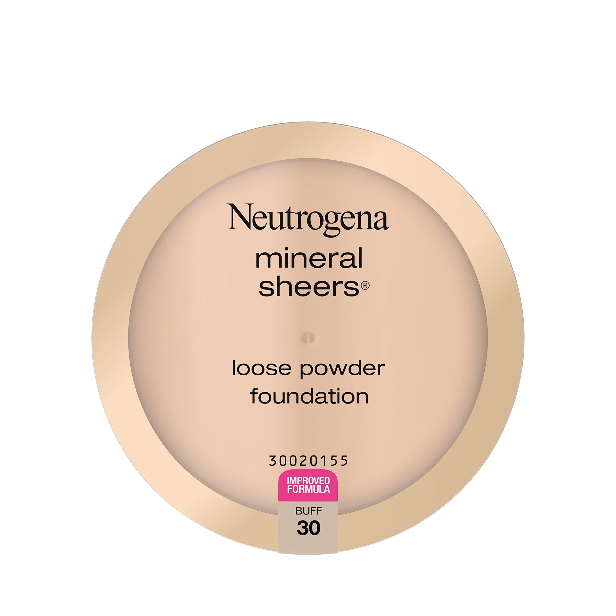 Neutrogena Mineral Sheers Lightweight Loose Powder Makeup Foundation with Vitamins A, C, & E, Sheer to Medium Buildable Coverage, Skin Tone Enhancer, Face Redness Reducer,, Buff 30,.19 oz