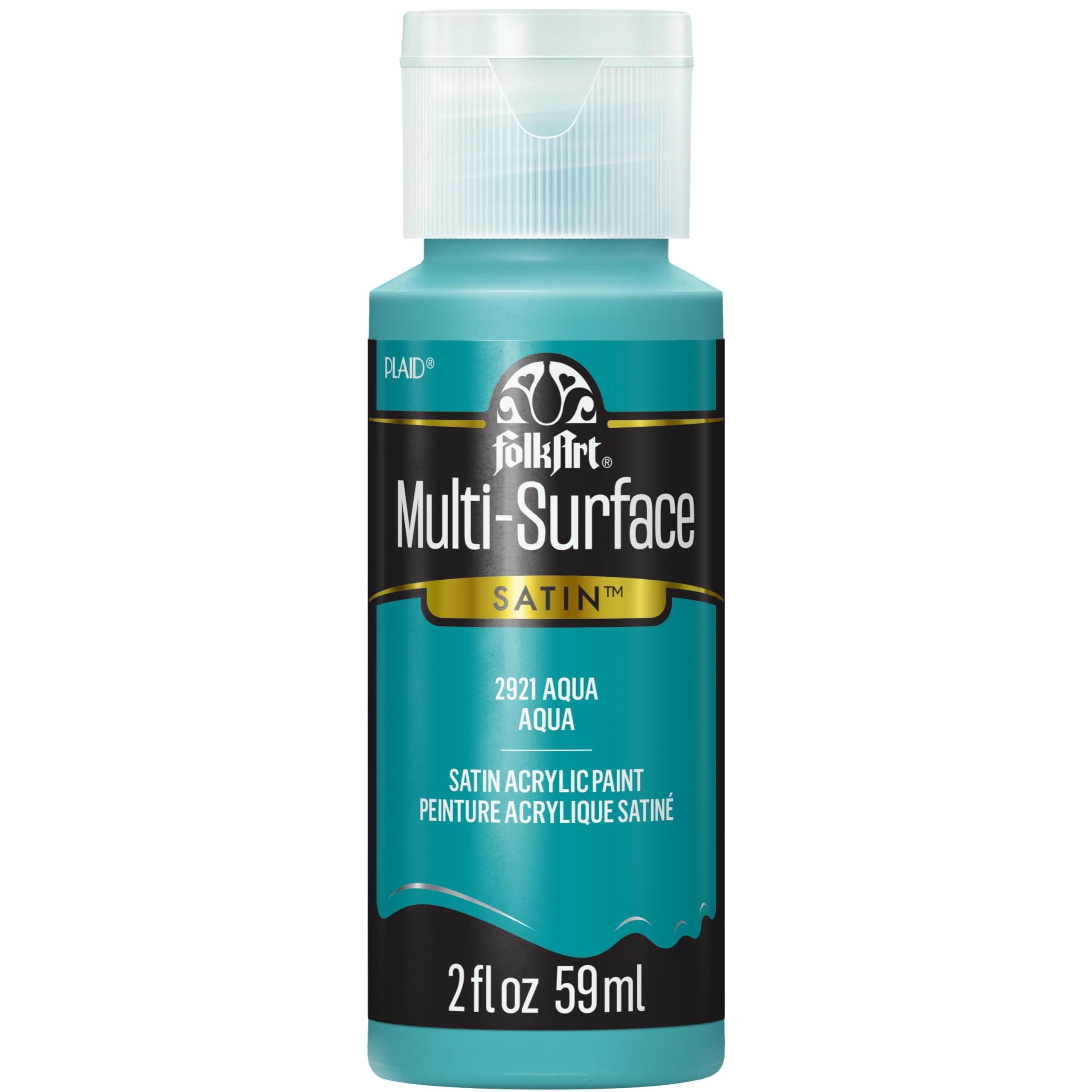 FolkArt Multi-Surface Paint in Assorted Colors (2 Ounce), 2921 Aqua