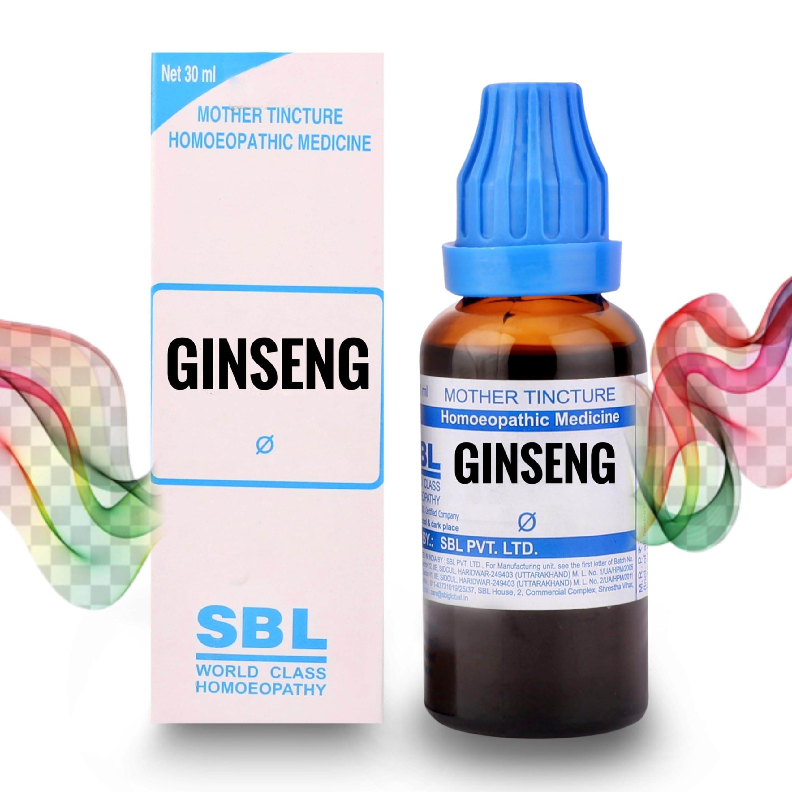Homoeo33 SBL Ginseng Q Mother Tincture Homeopathy Medicine - 30ml Bottle - 1 MONTH PACK