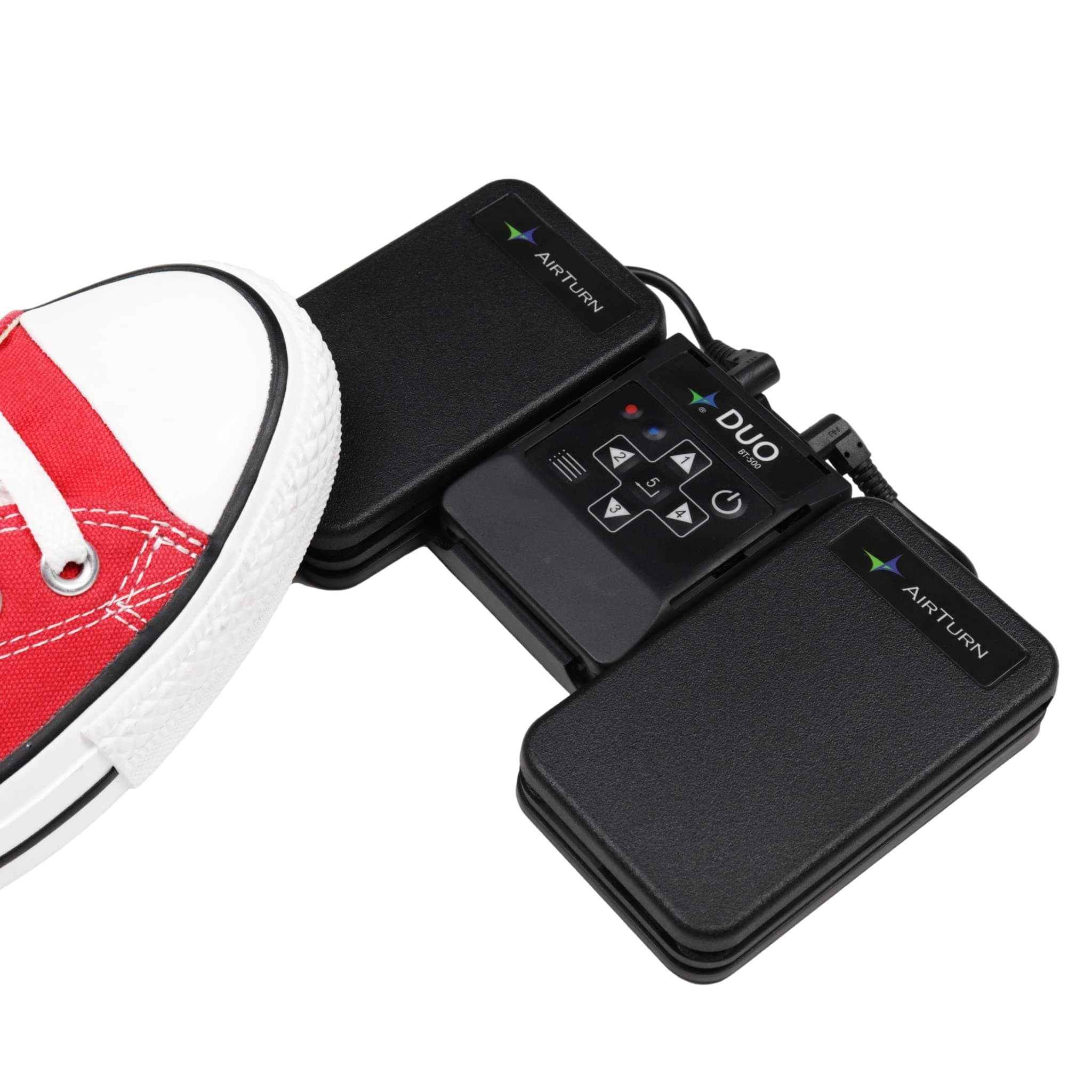 AirTurn Duo 500 Silent Bluetooth Pedal Page Turner & App Controller for Tablet Computer