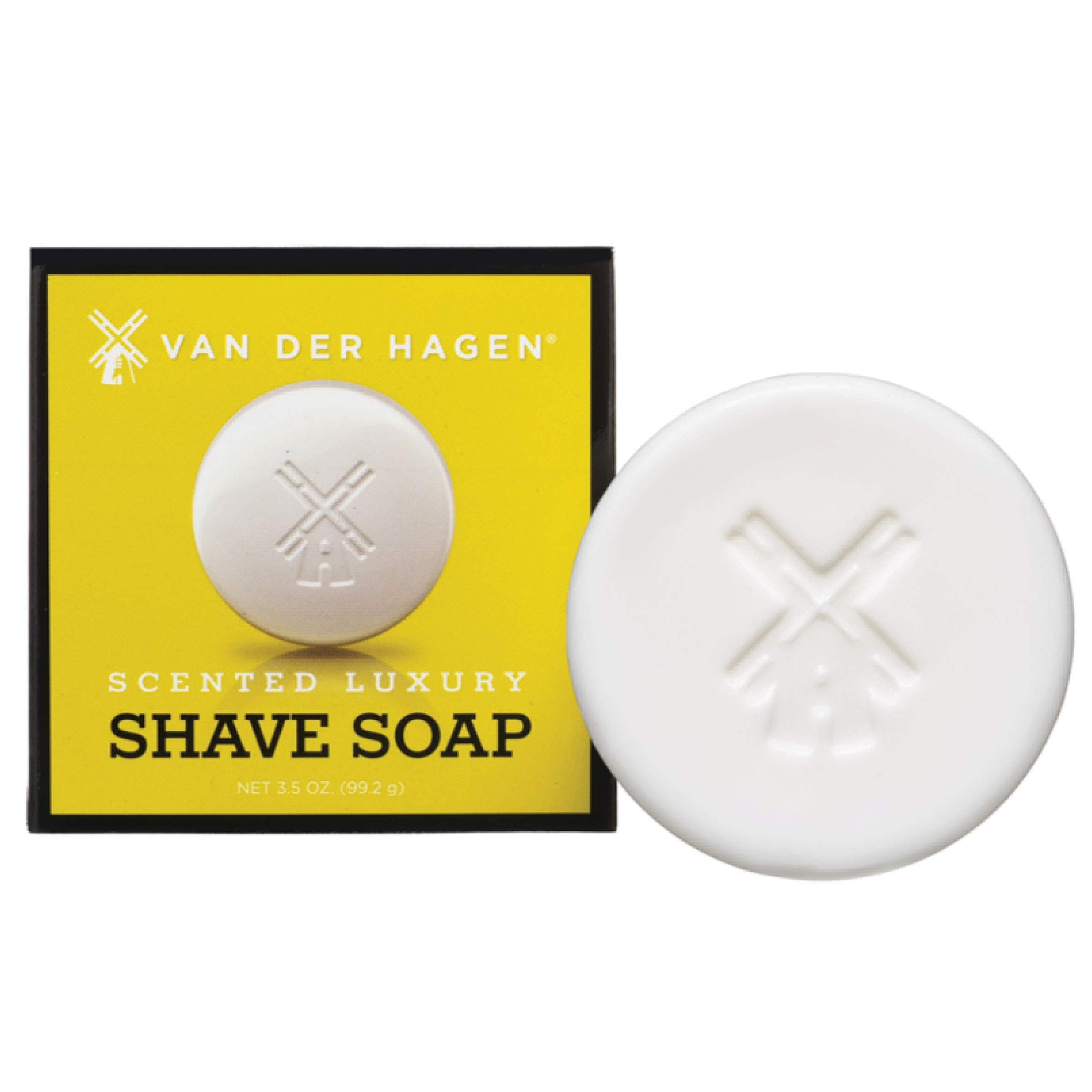 Van Der Hagen MenS Luxury Scented Shave Soap - 3.50 Oz