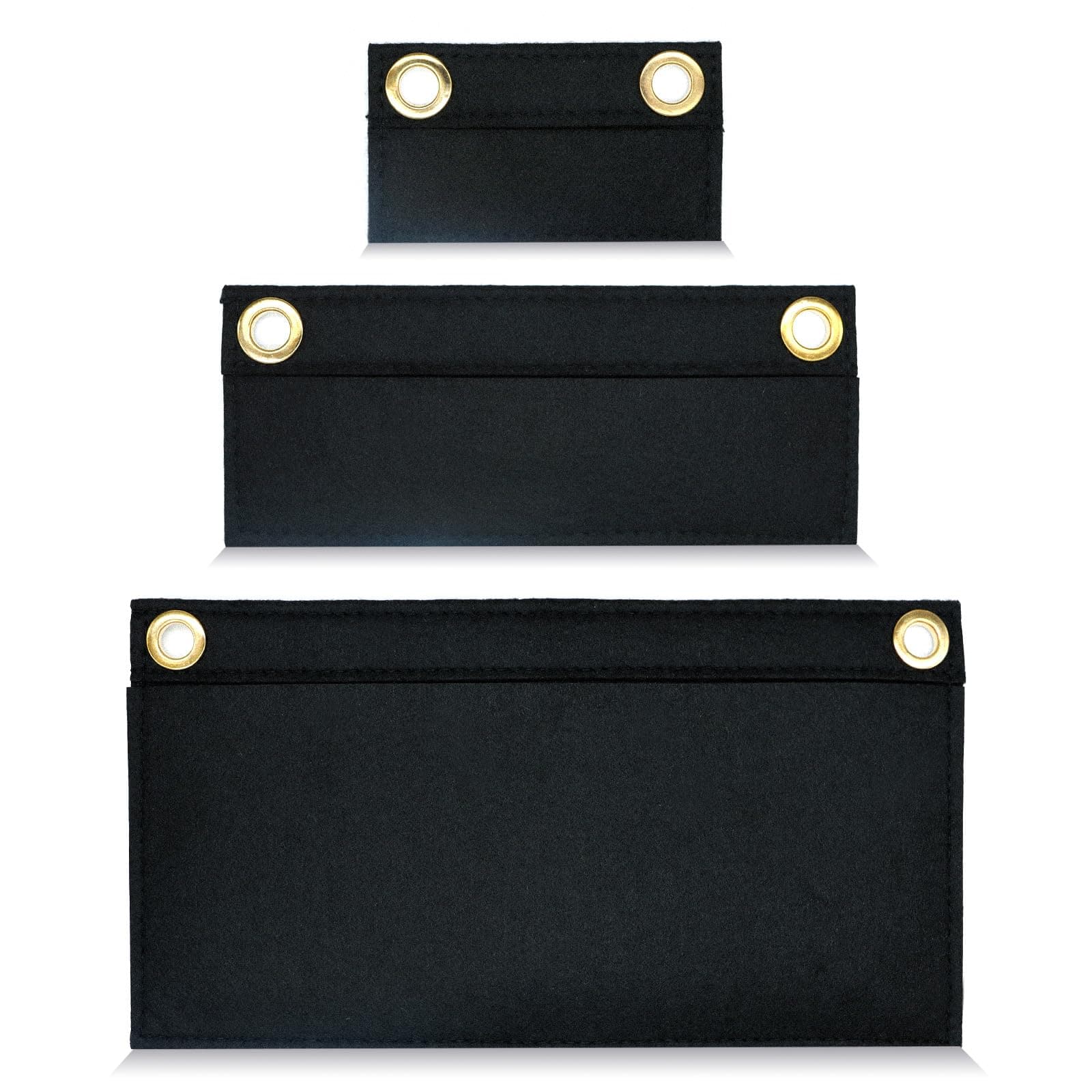 CUTEABC Felt Purse Organizer Inserts for Pochette,3 Pcs Insert Felt Purse Organizer