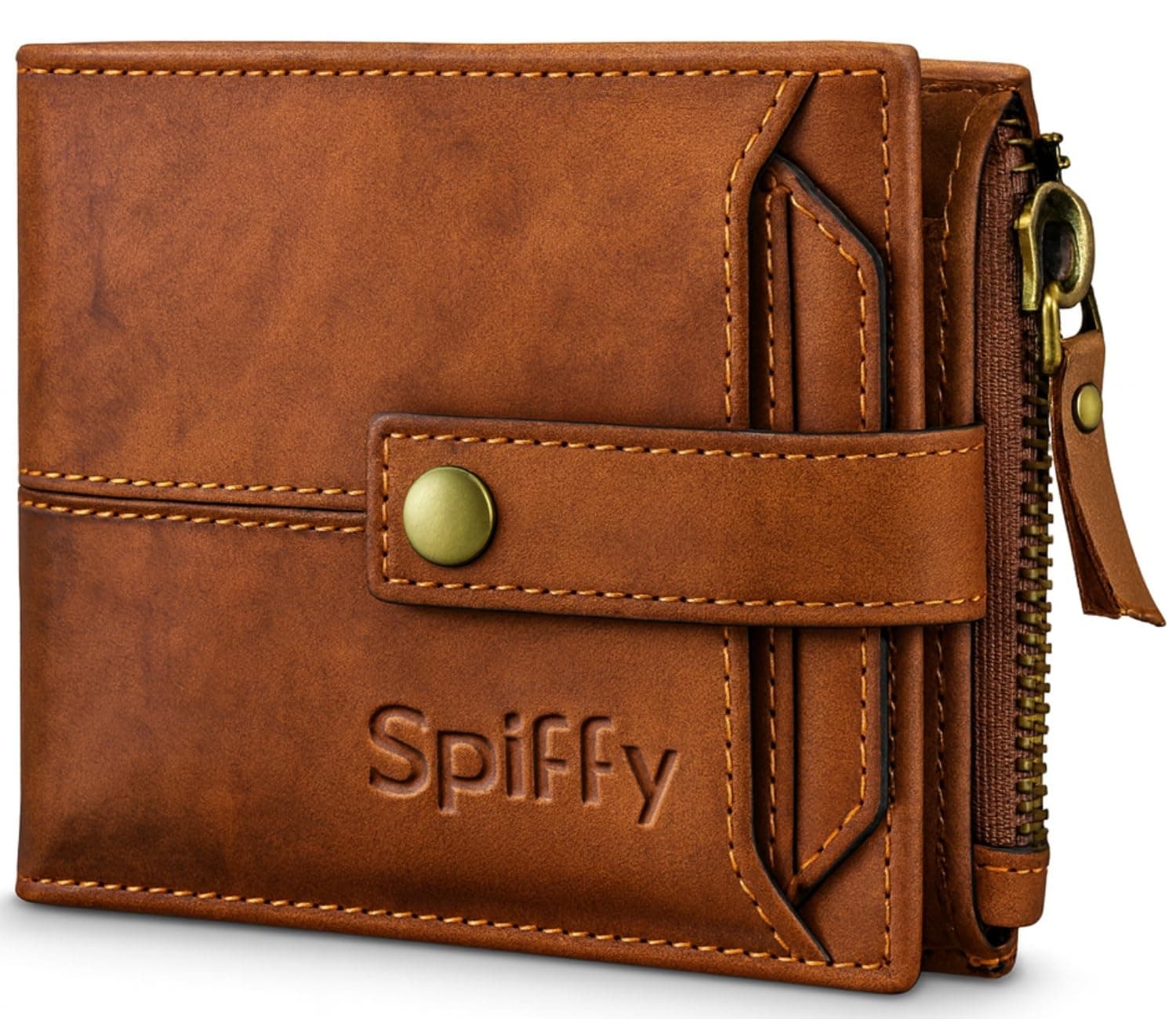 Spiffy Genuine Leather RFID Bifold Wallet for Men | 2 in 1 Card Holder & Wallets for Man | 12 Card Slots | Made in India | Gift for Man