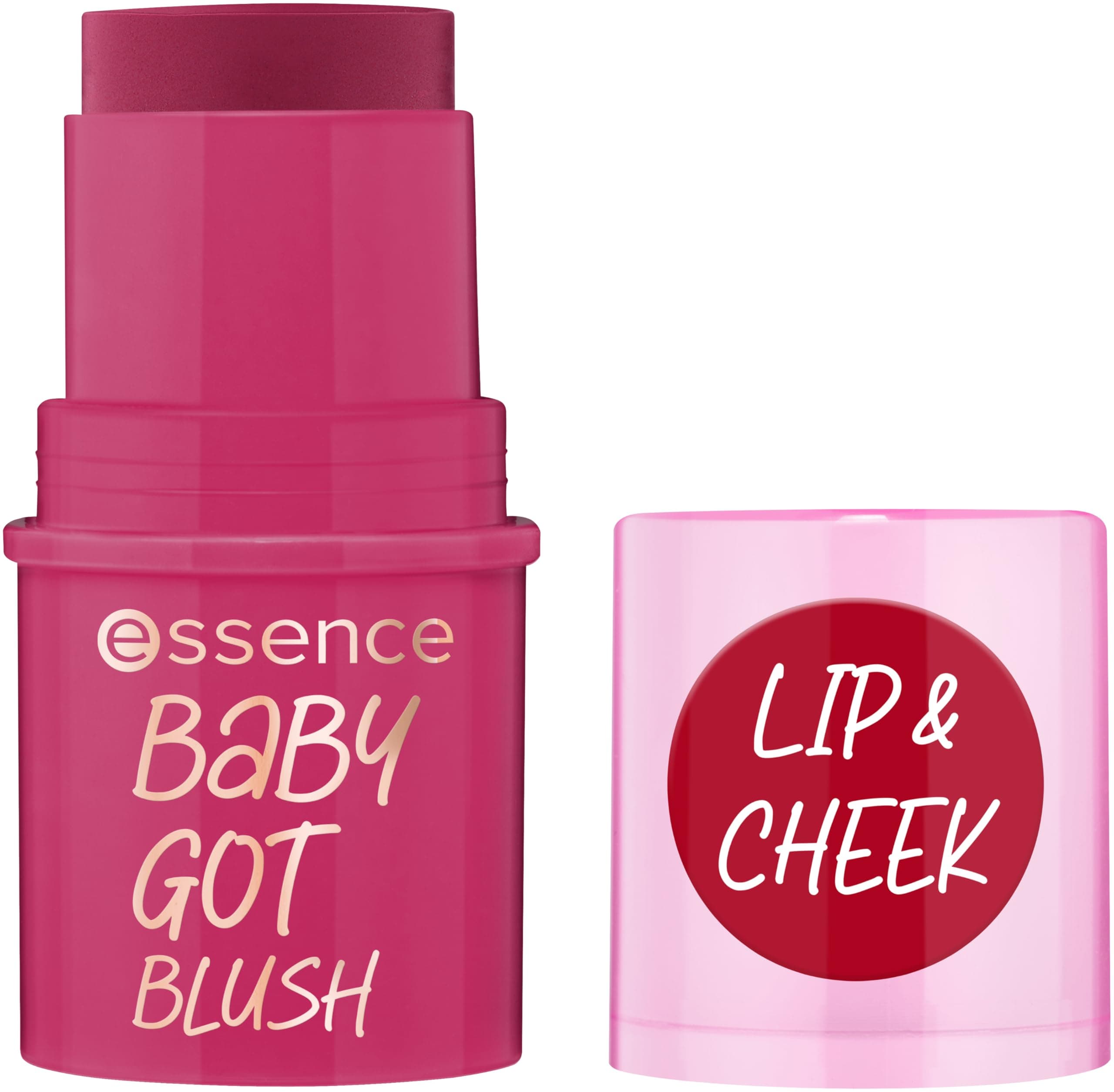 Essence baby got blush 50 cherry cherry baby, cream blush stick, red tone, natural glow, easy blending, dewy finish, 5.5 g