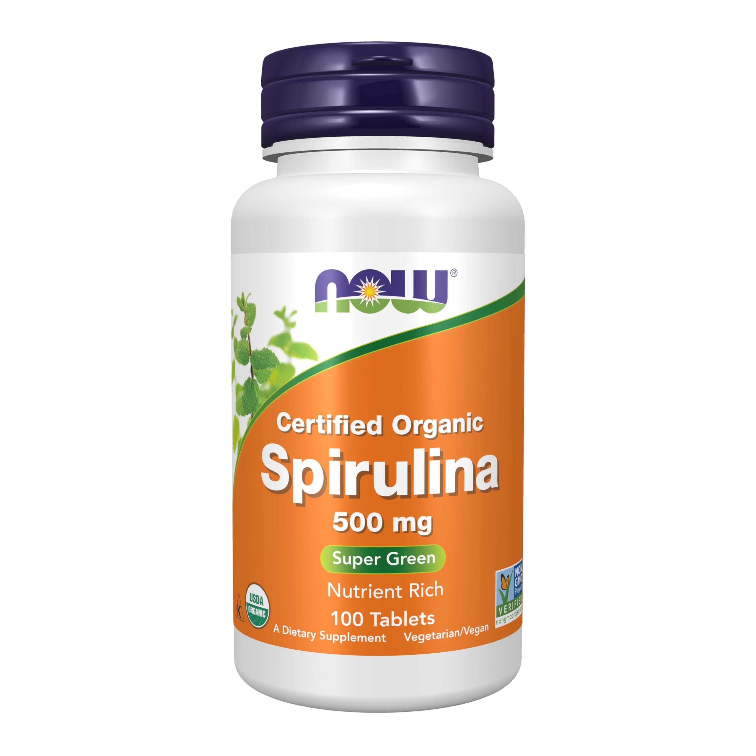 Now Foods Spirulina 500 Mg Nutrient Rich Superfood Tablets - 100 Count