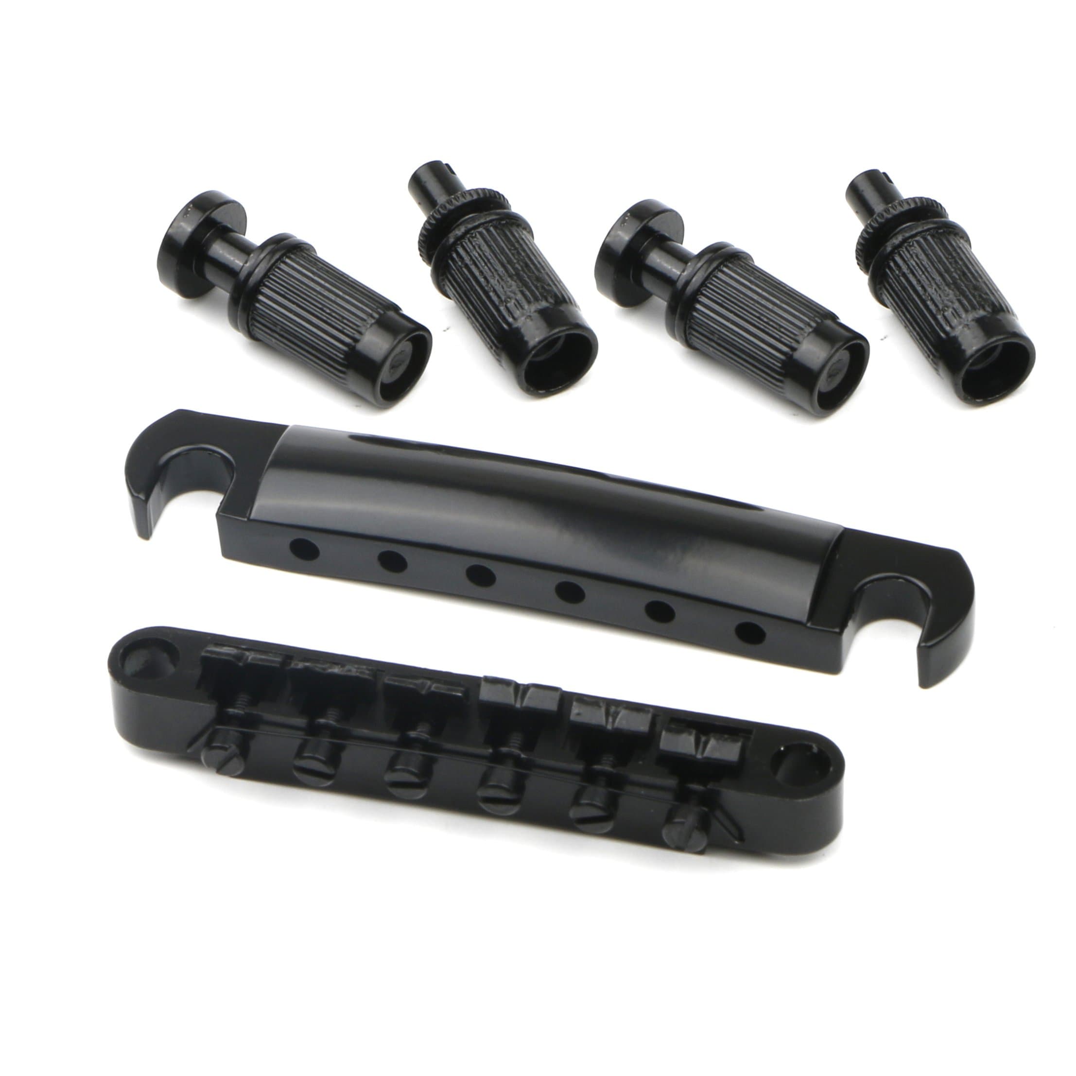 Black Tune-O-Matic Bridge Tailpiece Studs For Electric Guitar Replacement Parts