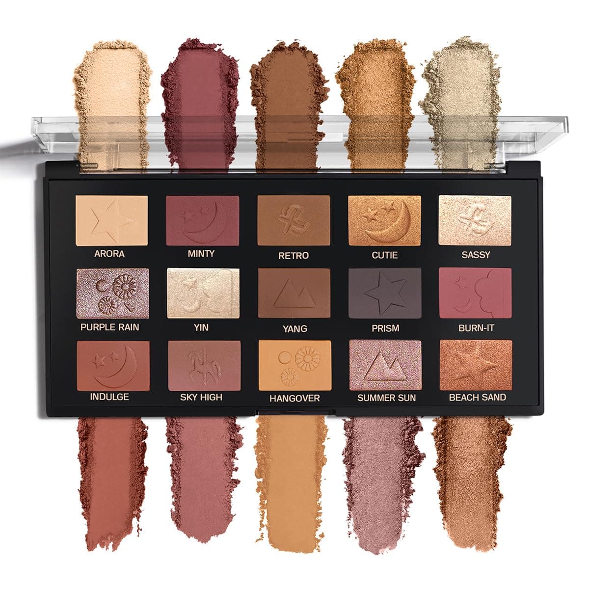 INSIGHT All Eyes On You Eyeshadow Palette (17 g) | Mix of 15 Matte, Shimmer & Metallic Shades | Smooth Texture | Intense Pigment | One Stroke Payoff | Transfer Proof | Long Lasting | Easy Blending | Beginner Friendly Eye Makeup Kit