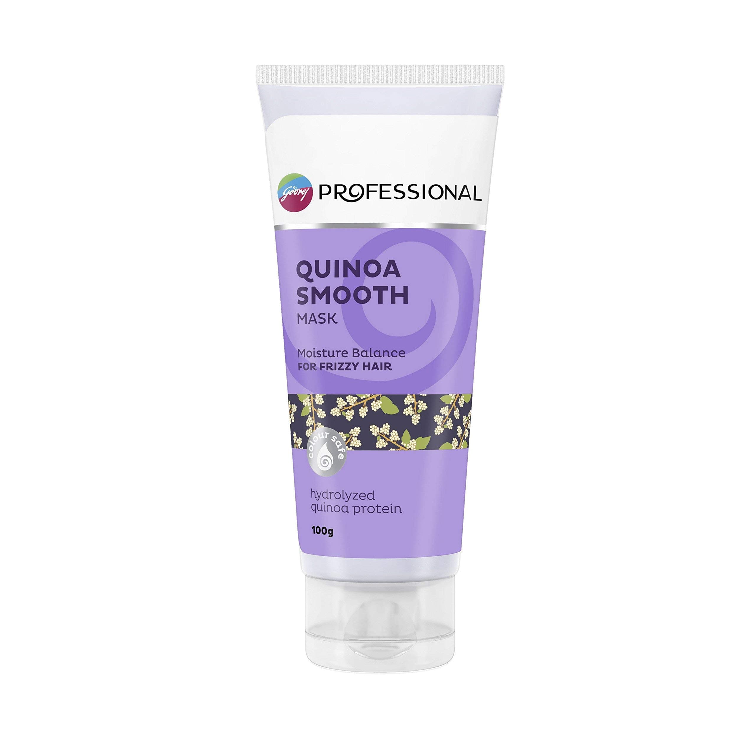 Godrej Professional Quinoa Smooth Hair Mask (100g)| For Frizzy Hair | No Paraben | with Hydrolyzed Quinoa Protein