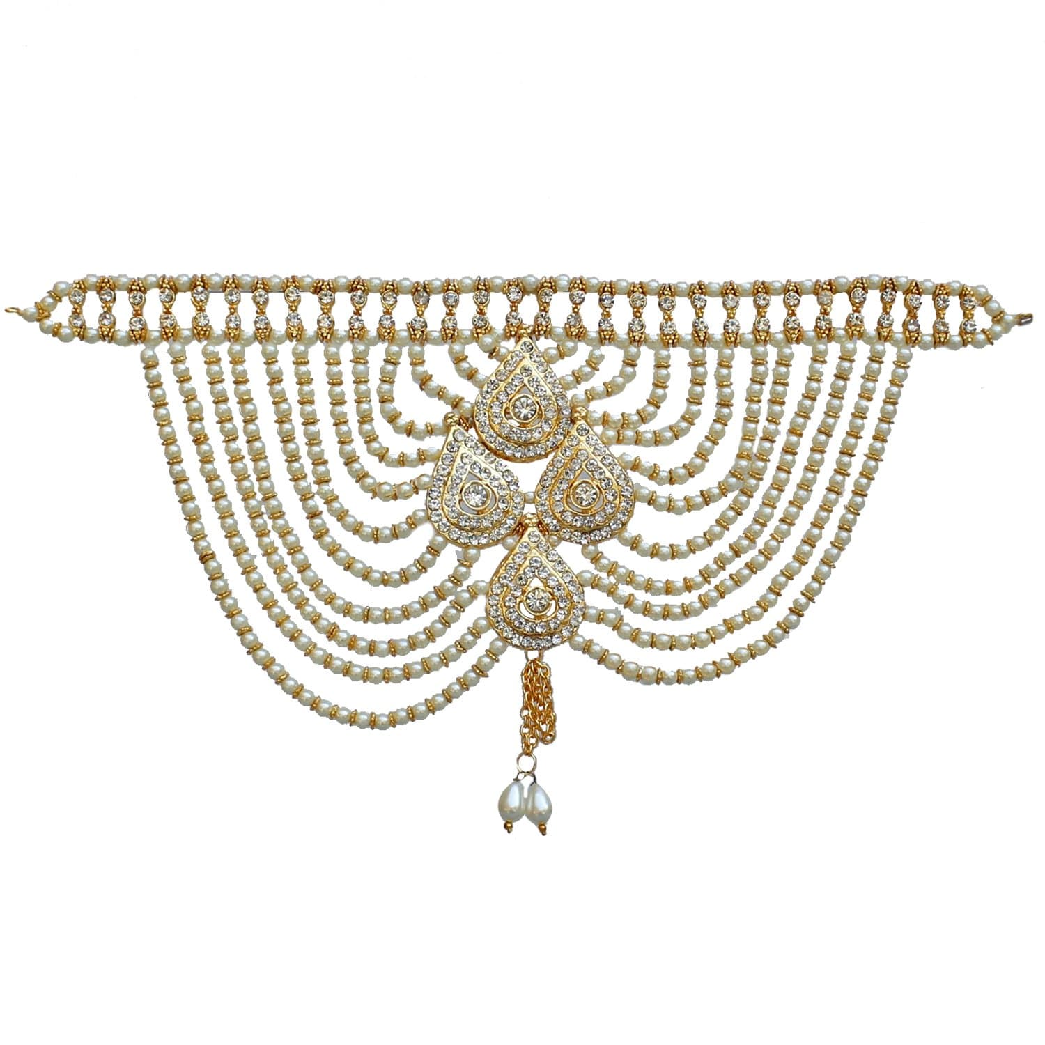 Lucky Jewellery Brooches for Women (White) (512-IB4M-01-W)