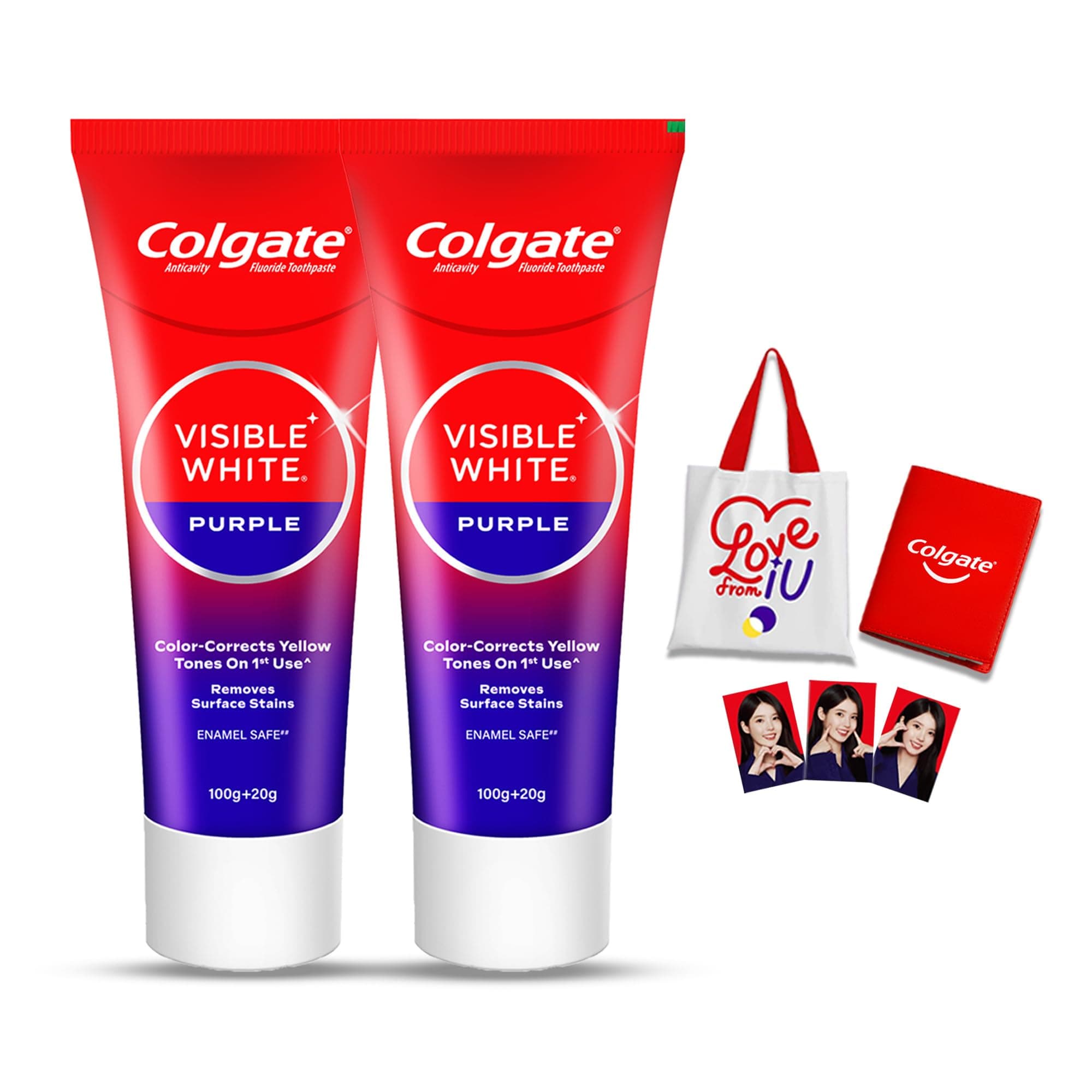 Colgate Visible White Purple Toothpaste for Teeth Whitening