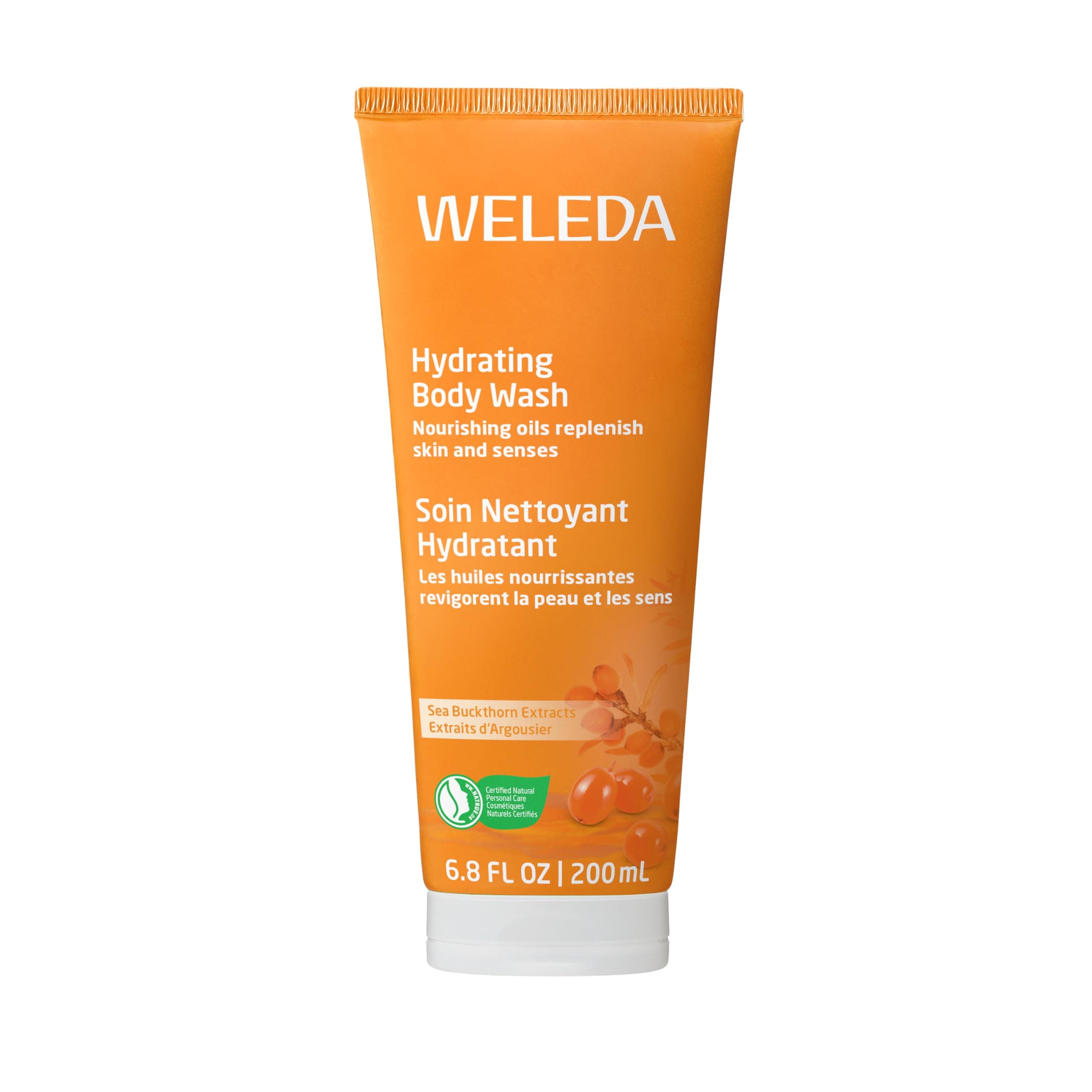 Weleda Body Wash, Sea Buckthorn, 6.8-Ounce