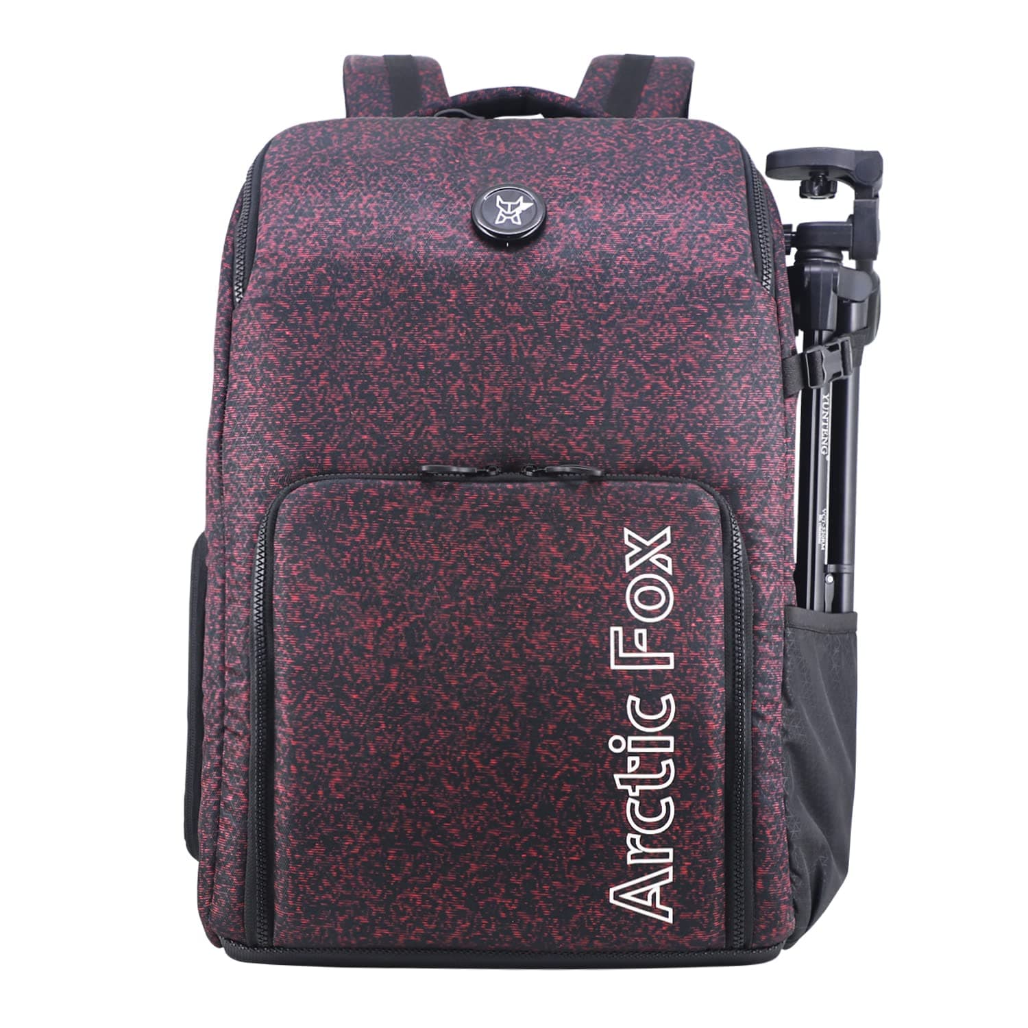 Arctic Fox Camera Bag for Polariod/DSLR Camera with Lens, 15.5 Inch Laptop and Tripod Holder (Red)