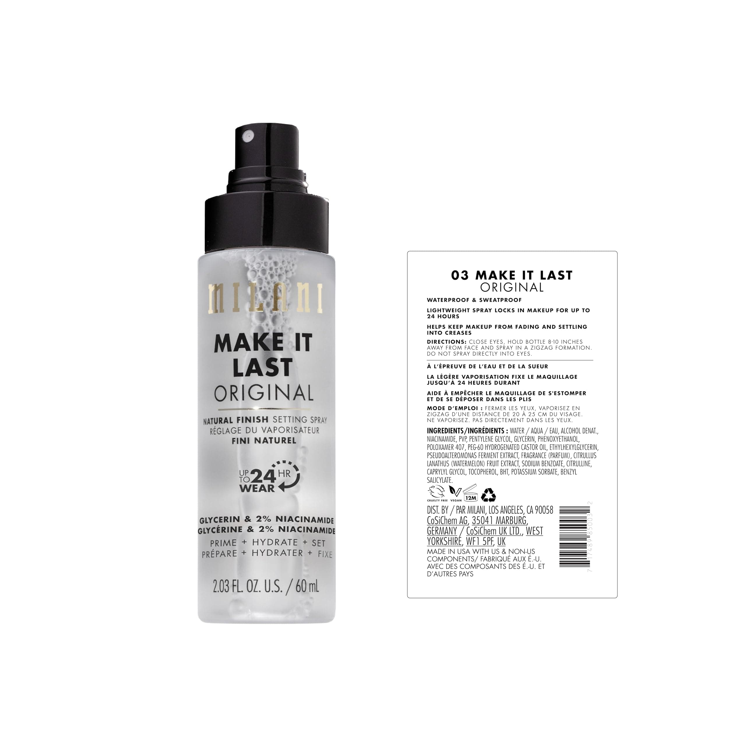 Milani Make It Last Setting Spray, 60ml