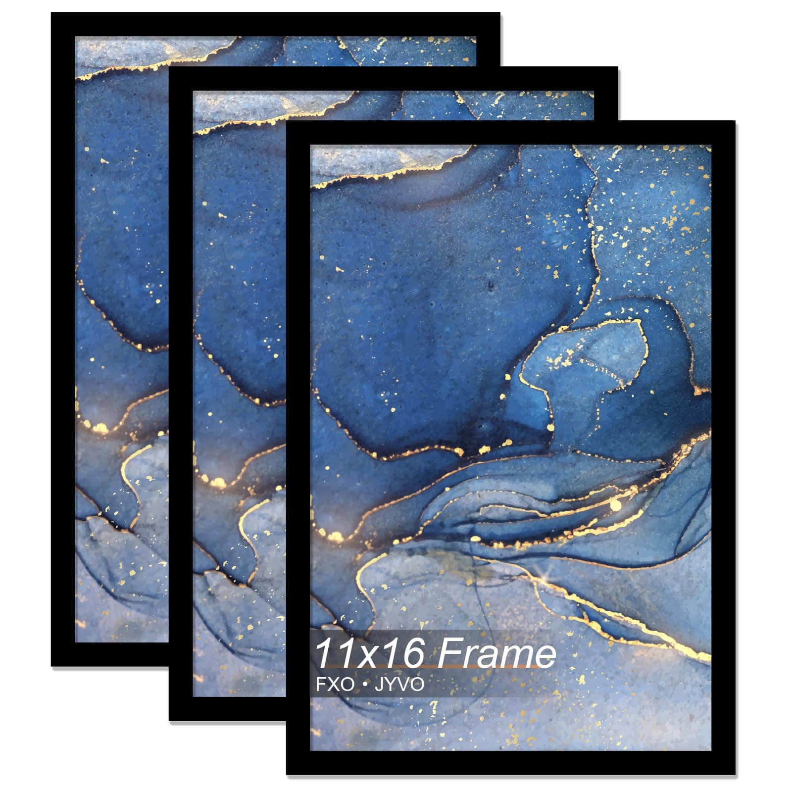 11x16 Picture Frame Set of 3 for Photo Poster Horizontally/Vertically