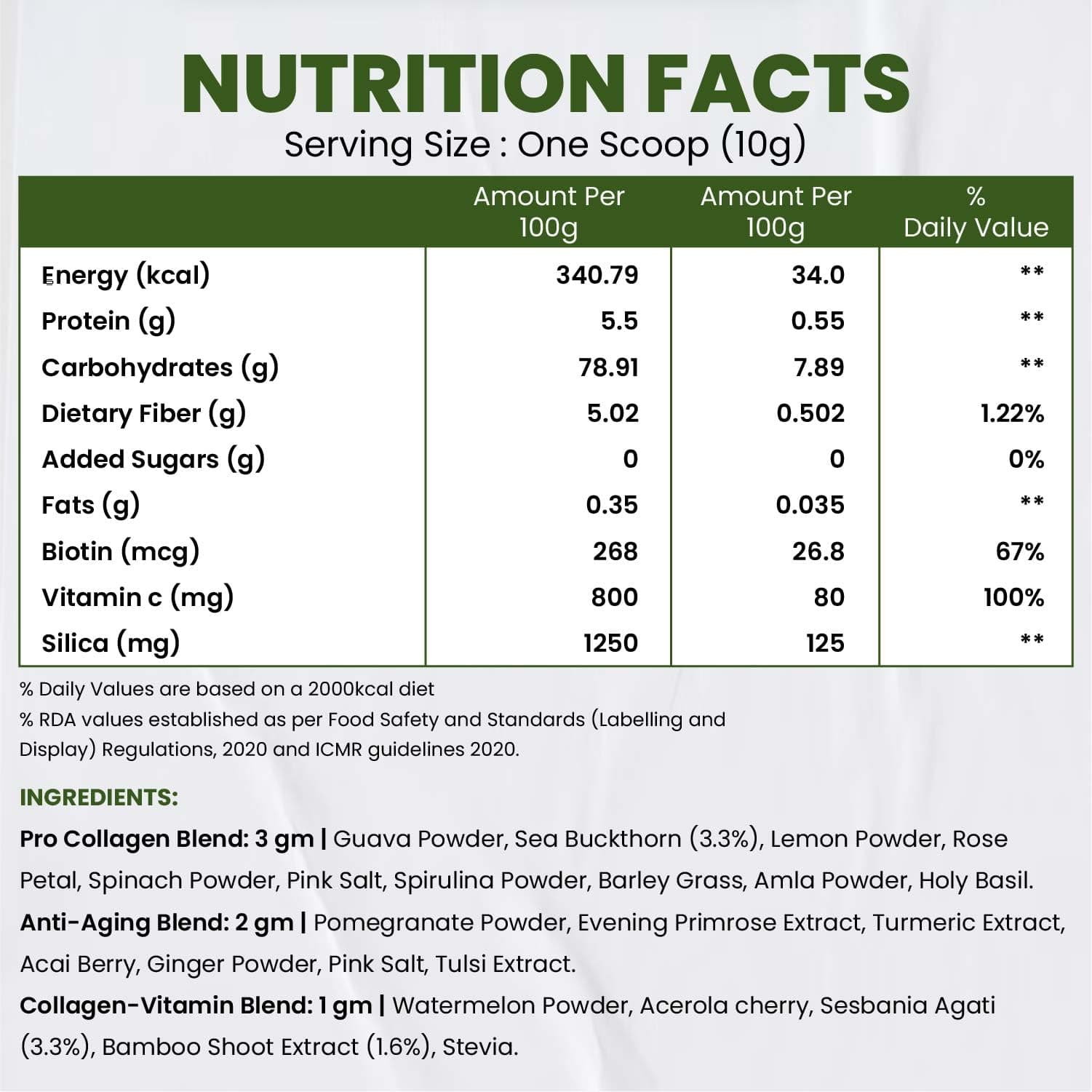 Veg Collagen Powder