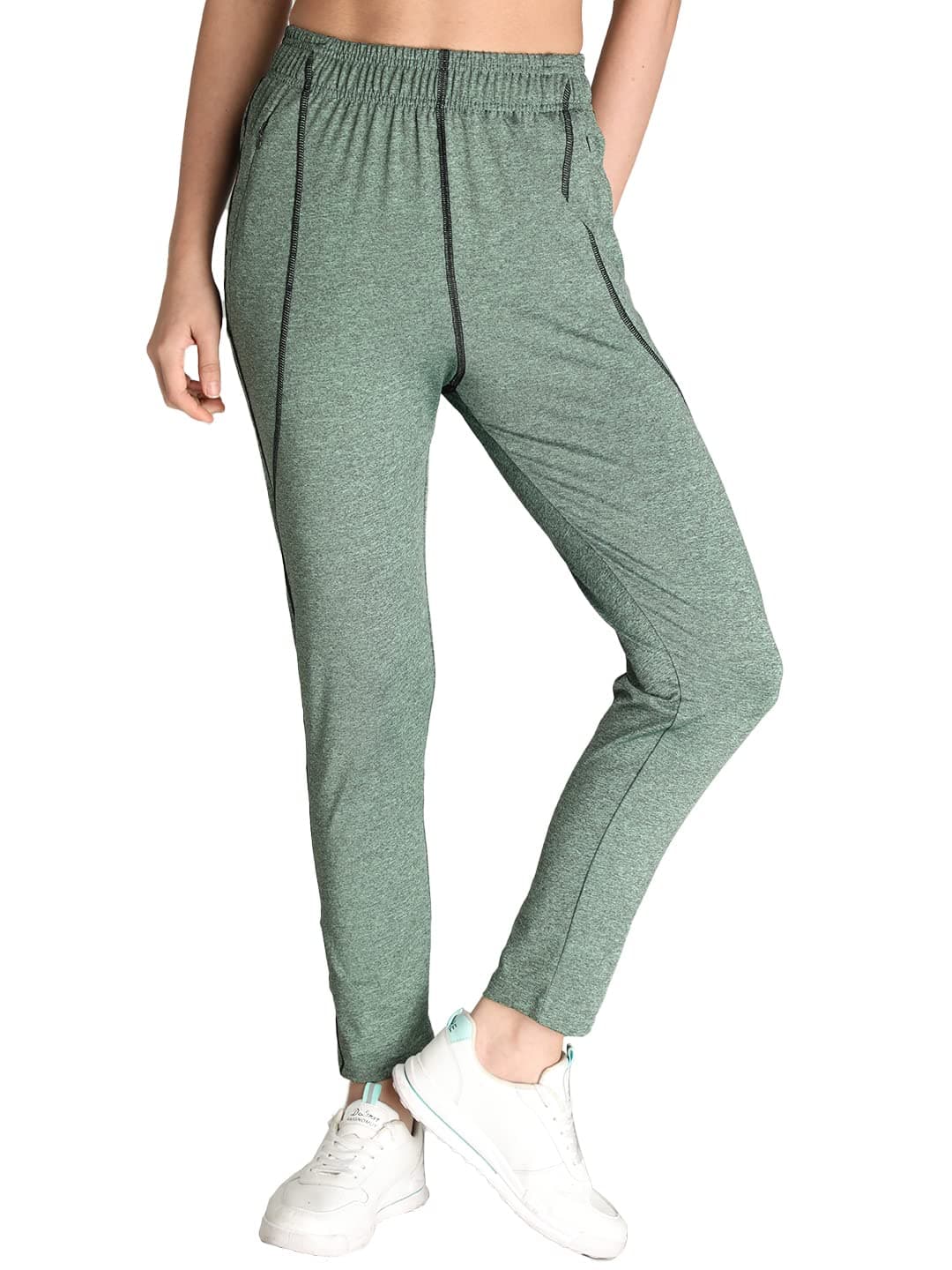 CHKOKKO Women's Regular Fit Polyester Track Pant (SPWLWR114WINES_Wine Red_S)