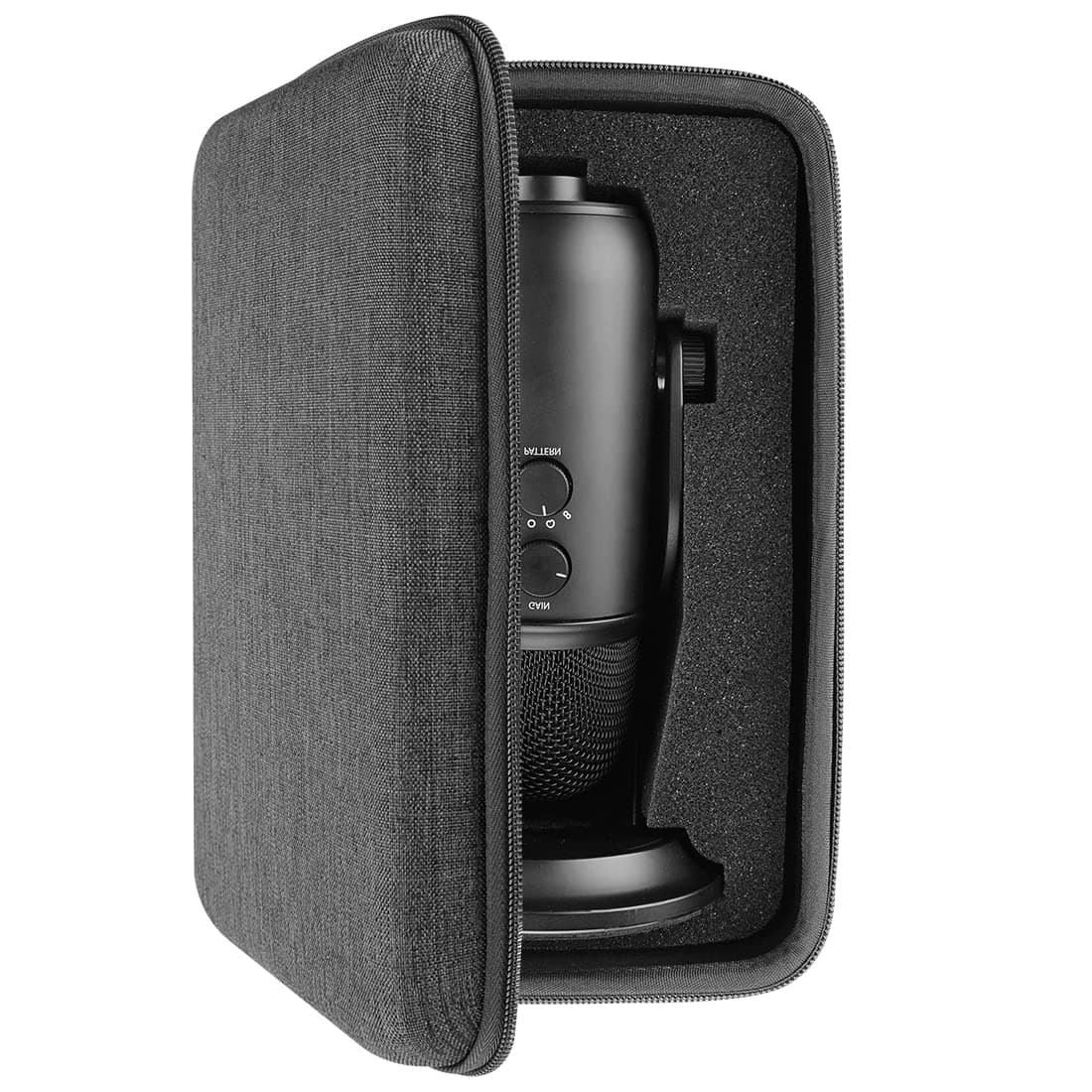 Geekria UltraShell Case for Yeti USB Microphone/Yeti Pro Case, Hard Shell Travel Carrying Microphones Bag with Room for Cable, Adapter, Cord, Accessories.