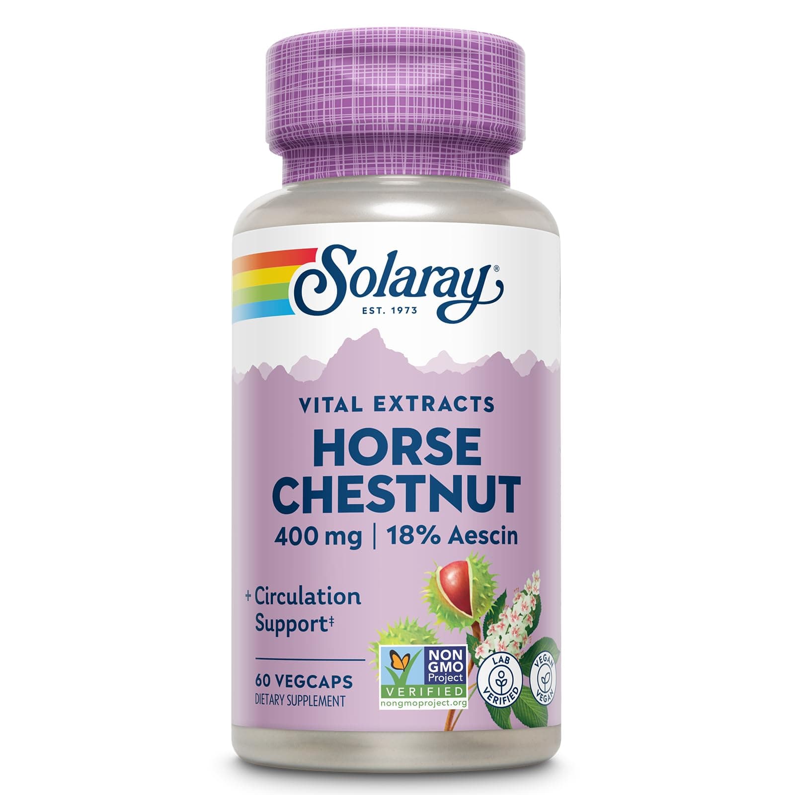 Solaray Horse Chestnut Extract, 400 mg, 60 Caps