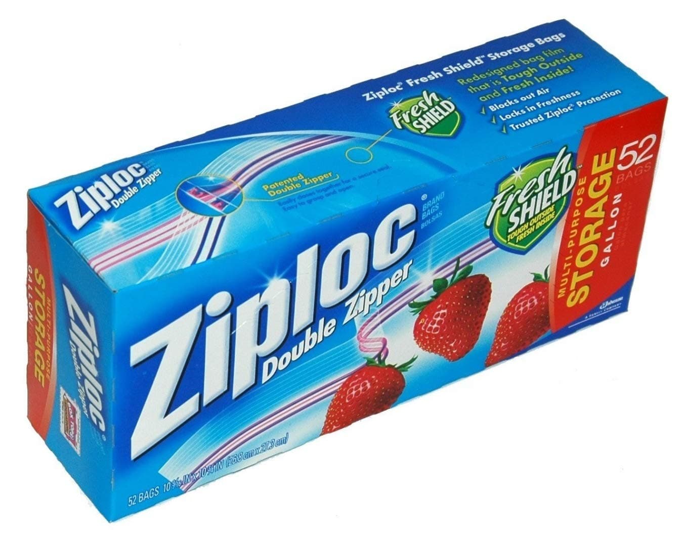 Ziploc Double Zipper Gallon Storage Bags - 52 count by Ziploc