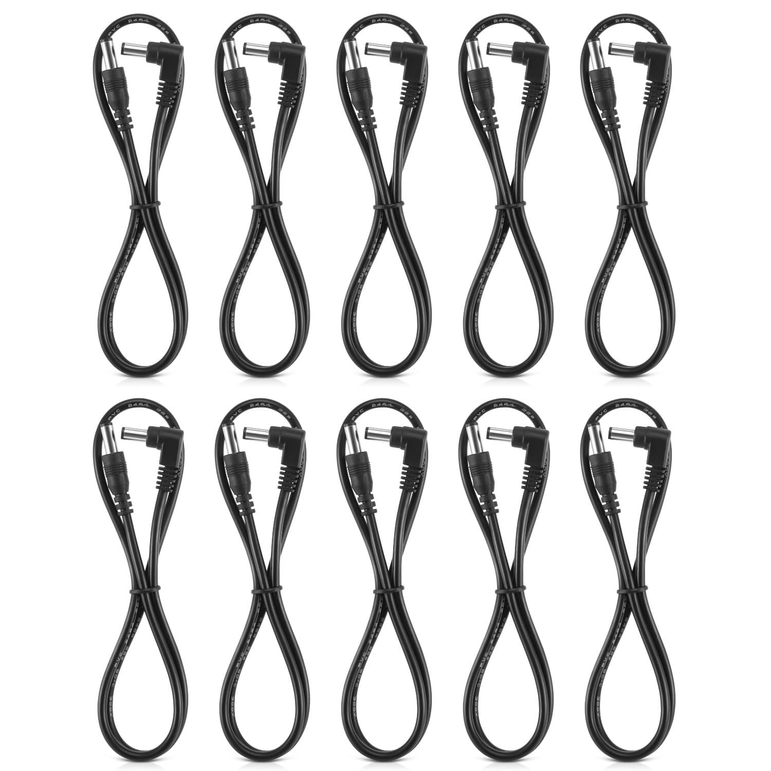 Donner Guitar Pedal Power Cord 60CM 10-Pack Effect Pedal Power Supply DC Cable