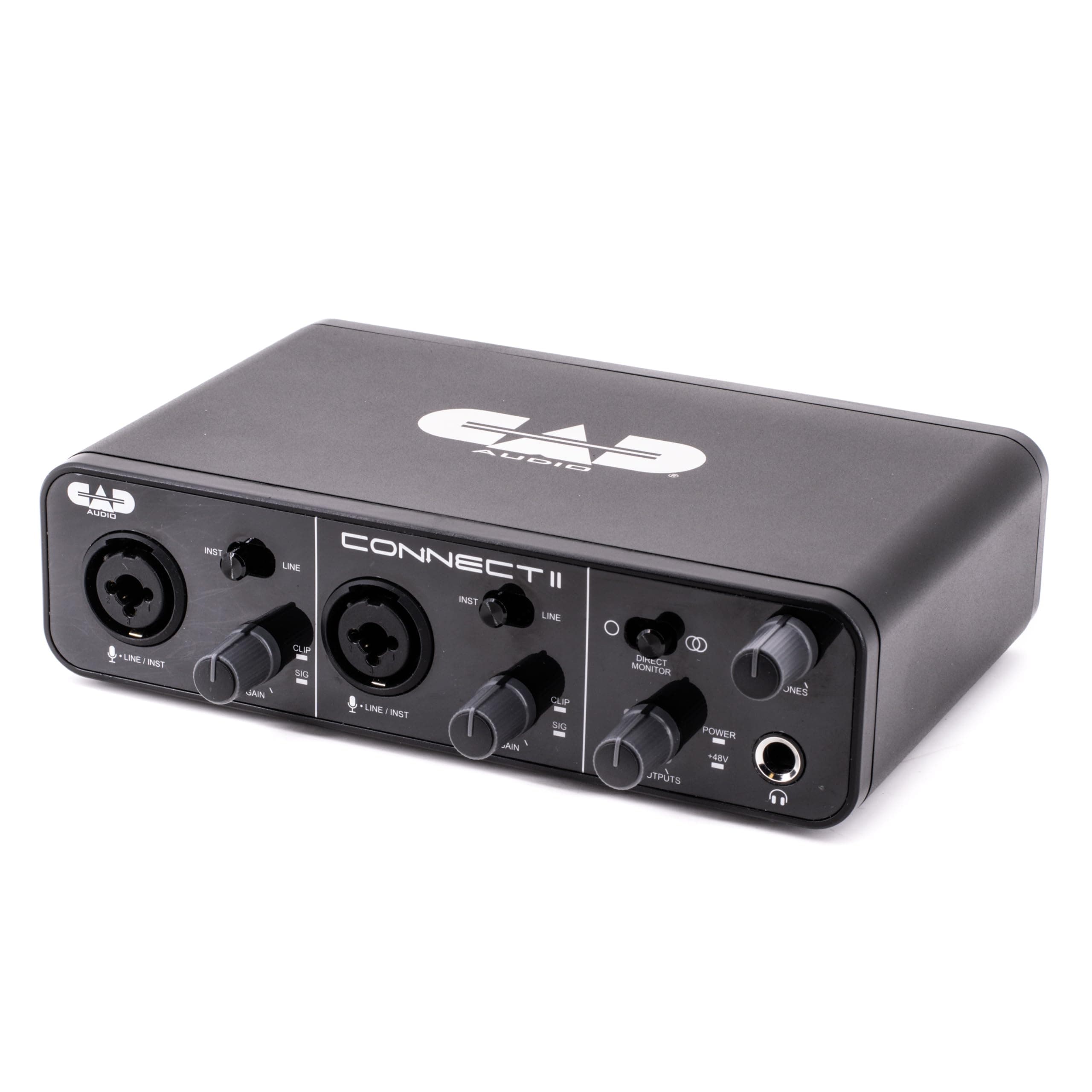 CAD Audio CX2 Connect II 2x2 USB Interface 24 Bit/96KHz (CX2), Black (AMS-CX2)