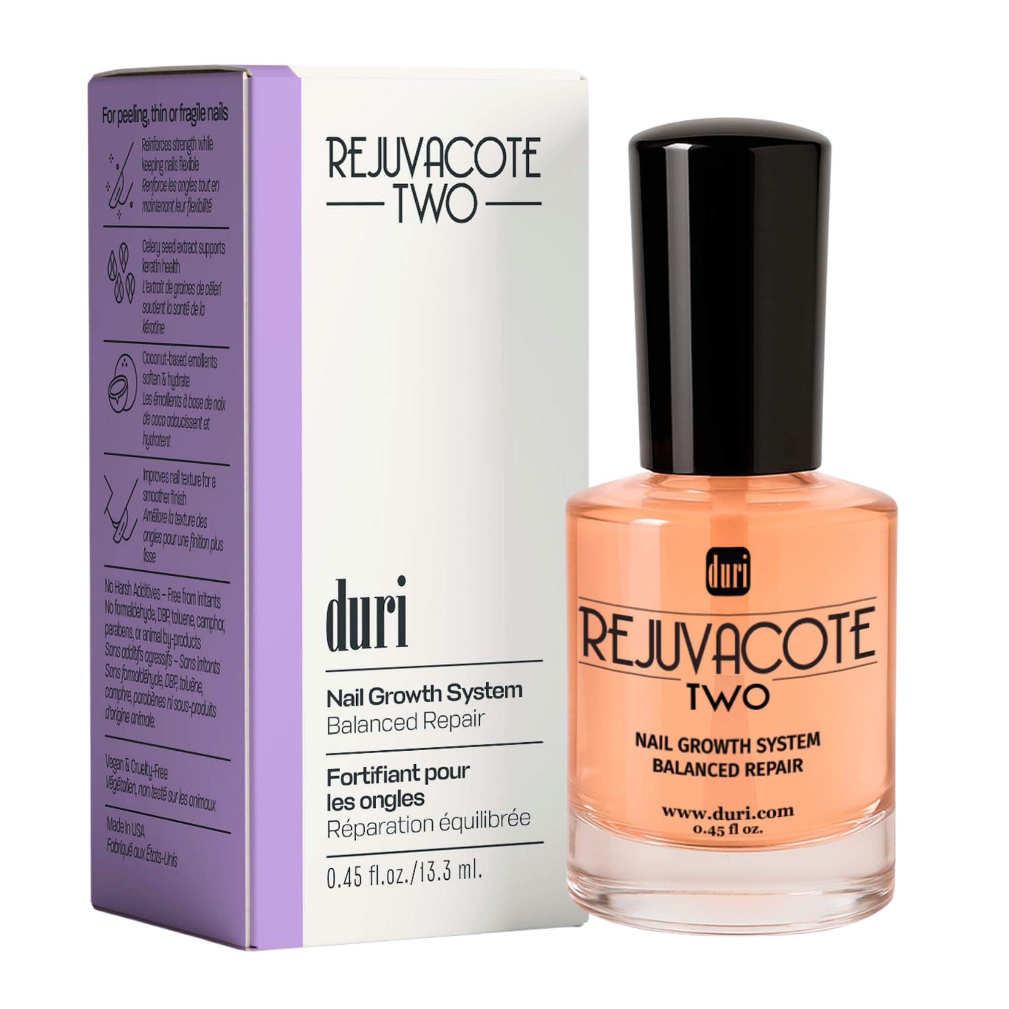 DURI Rejuvacote 2 Nail Growth System, 0.61 Ounce