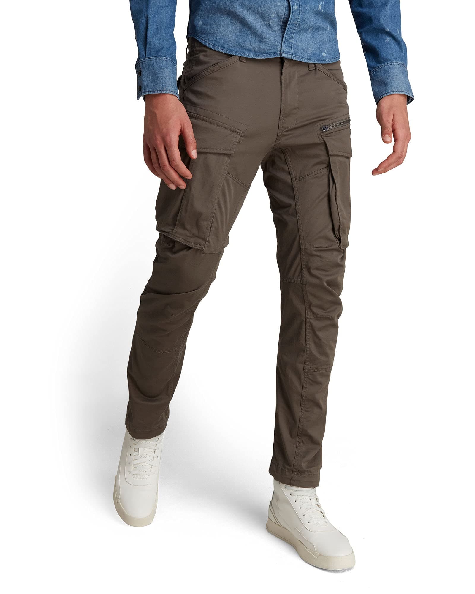 G-STAR Men's Rovic Zip 3D Tapered Mid Rise Cargos, Green, 32W x 30L