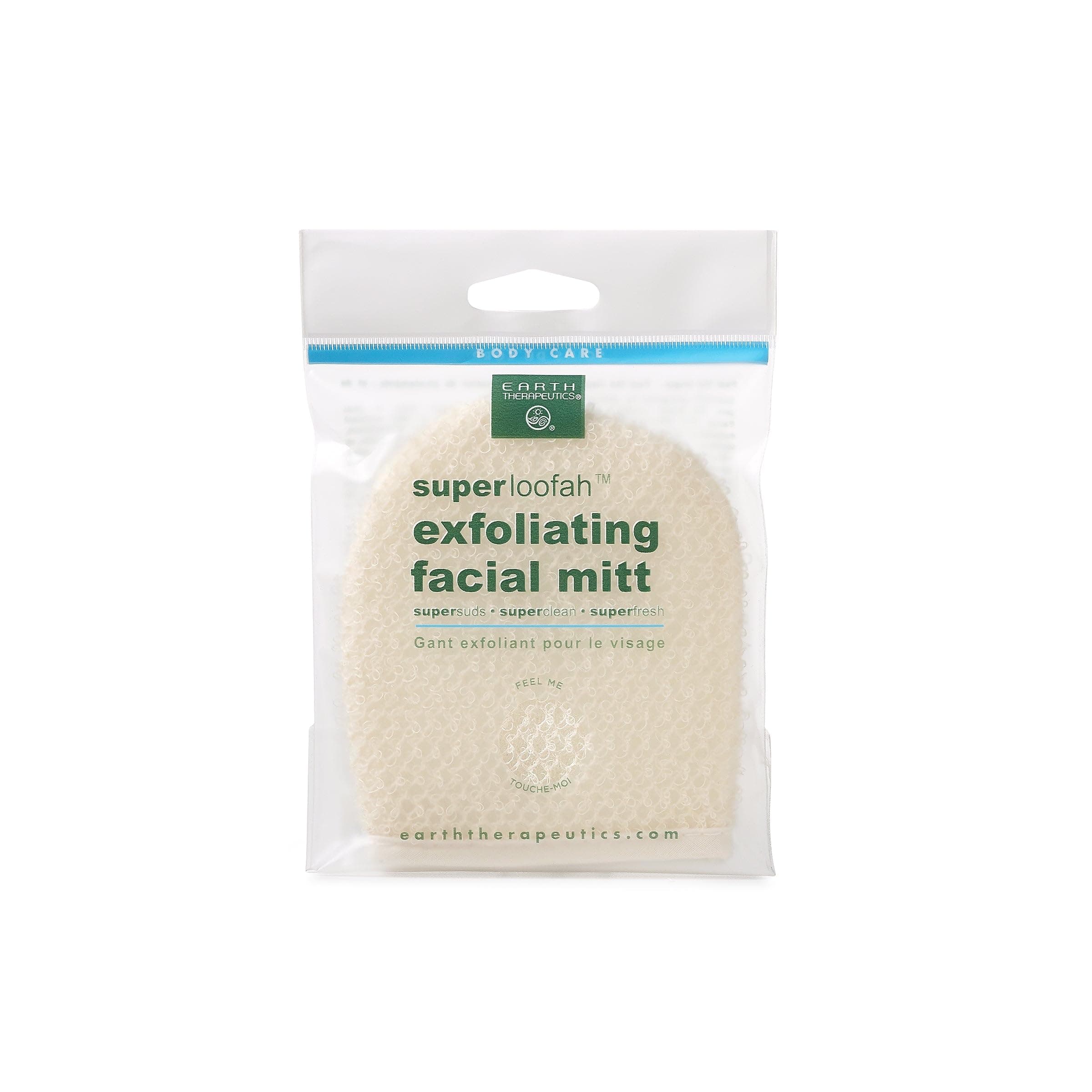 Earth Therapeutics Loofah Super Exfoliating Facial Mitt 1 Count