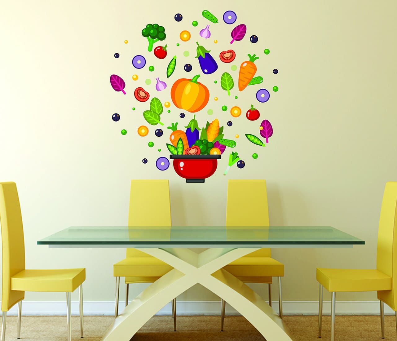 Wallstick Vegetables wallsticker (Vinyl 78 cm x 80 cm)