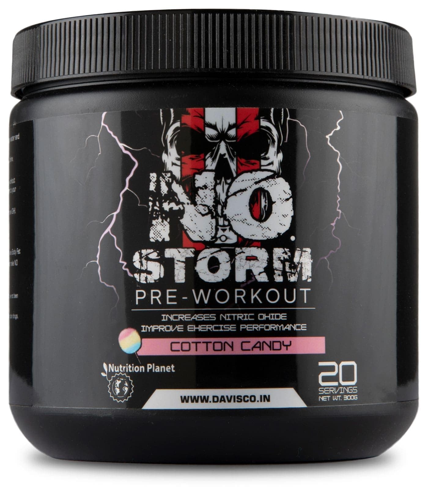 Nutrition Planet NO Storm Pre Workout (300g - Cotton Candy, 20 Servings)