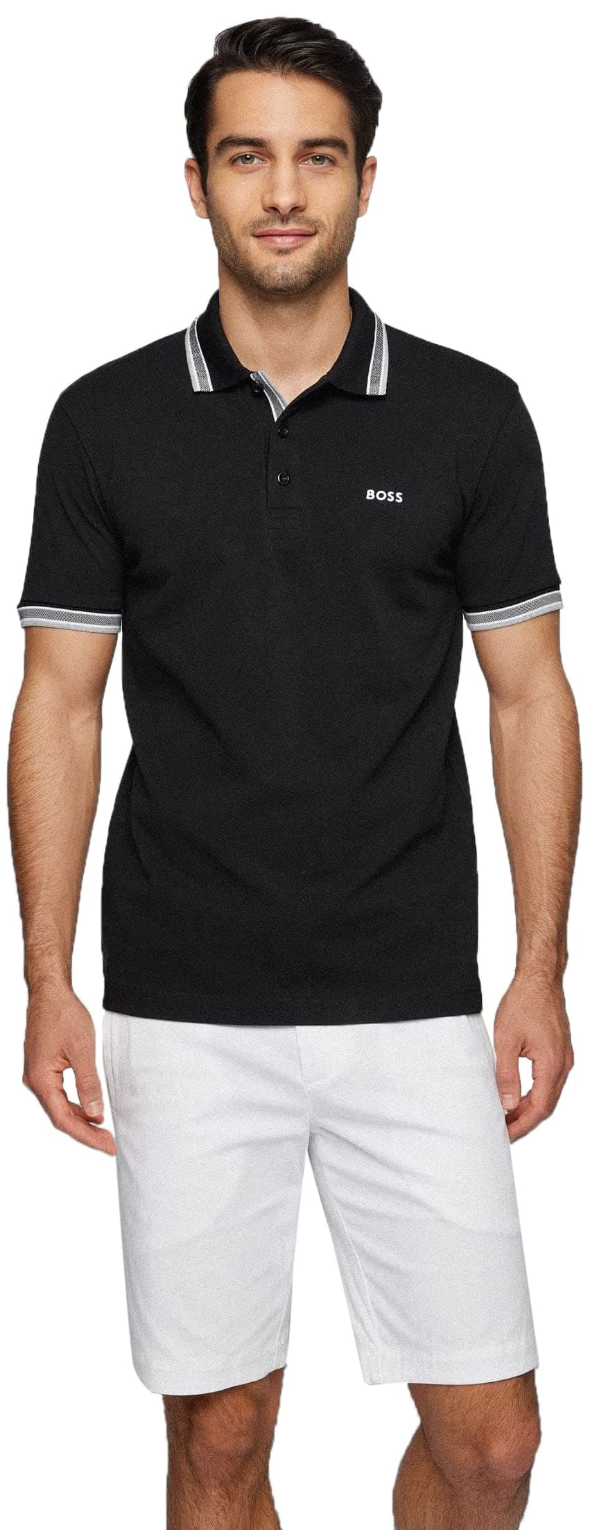 BOSS Mens Paddy Polo Shirt, New - Black001, L