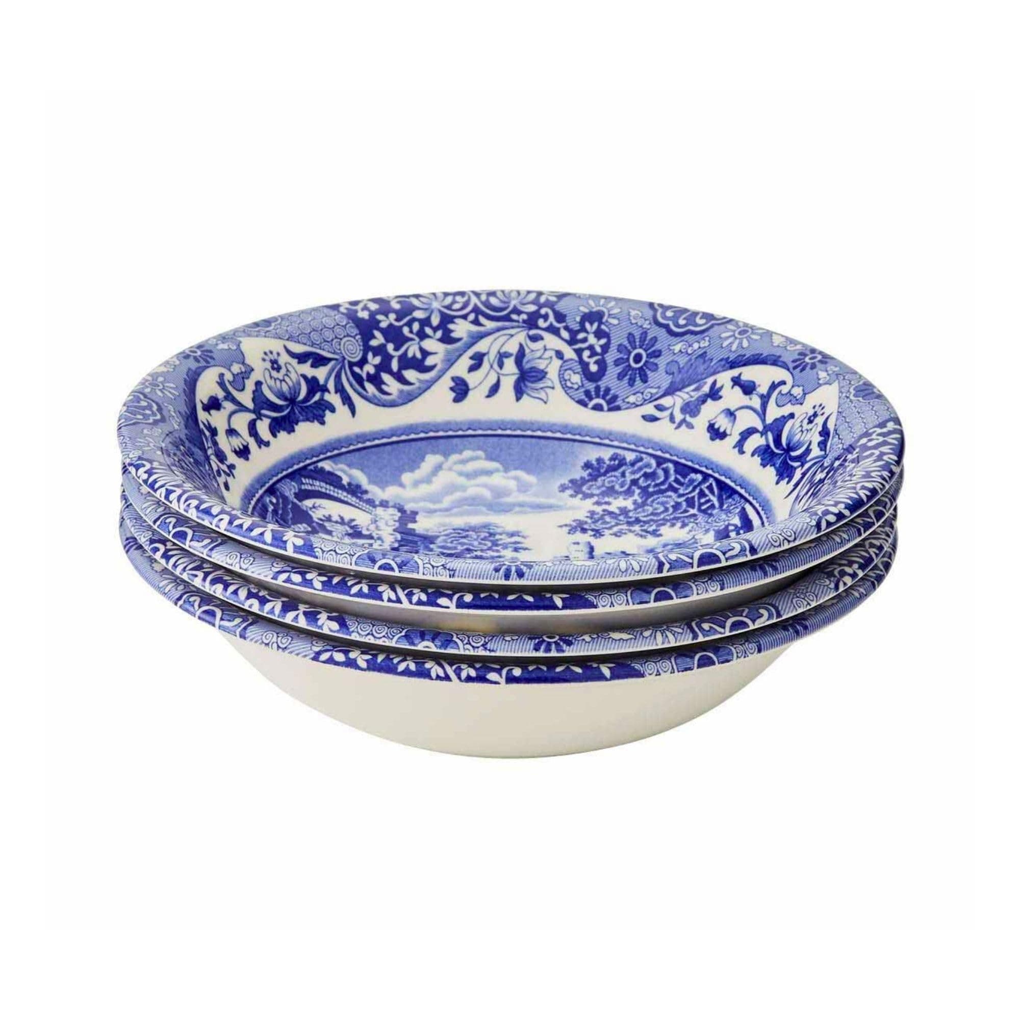 Spode Blue Italian Cereal Bowl, Set of 4