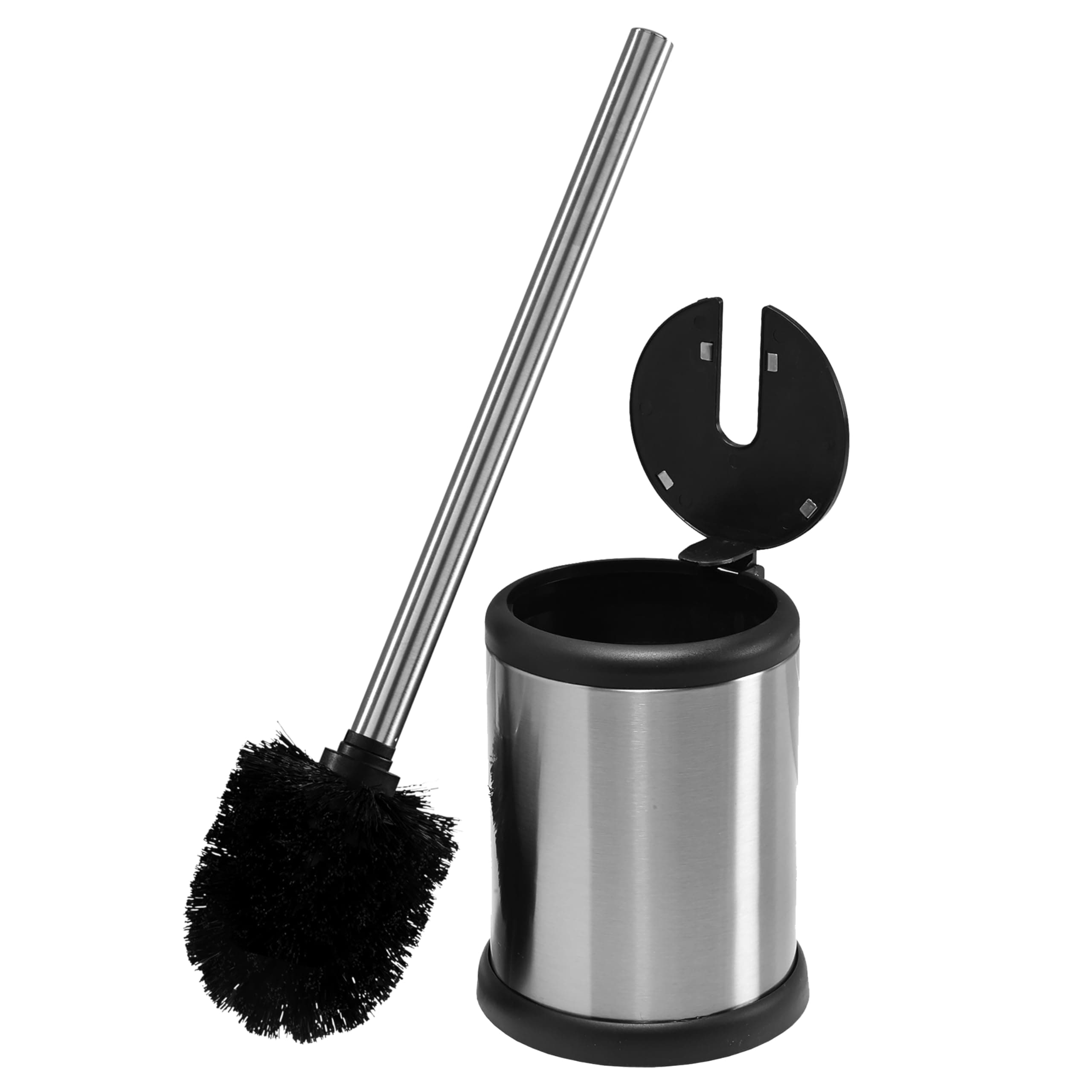 Bath Bliss Toilet Brush and Holder with Self Closing Lid