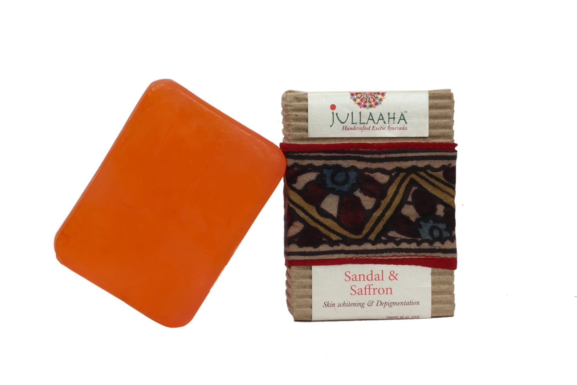 Jullaaha Sandal and Saffron Bathing Bar, 100g