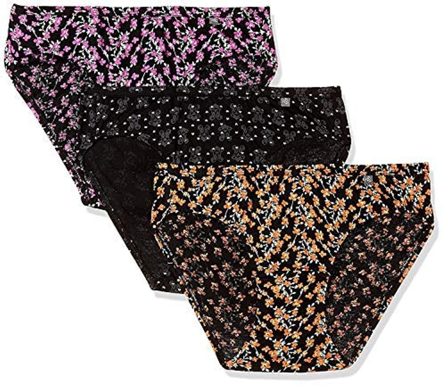 Jockey Womens Pack of 3 Panties Panty, Dark Print Assorted, XL