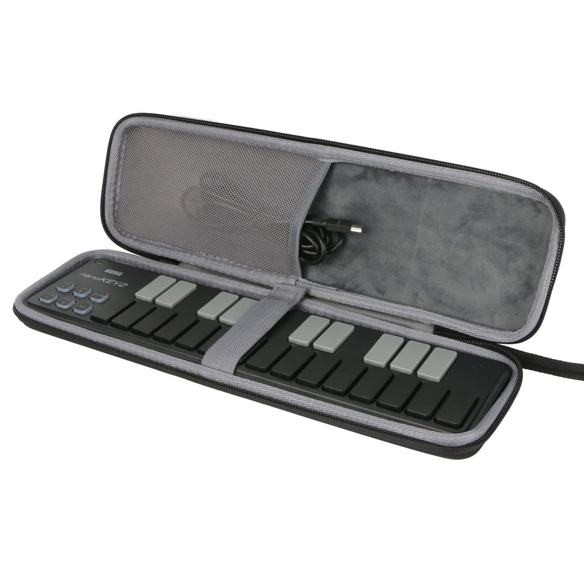 for Korg Nano Slim Line MIDI Keyboard/DJ Drum Pad/ USB Controller Hard Case fits nanoKEY2 nanoPAD2 nanoKONTROL2 by CO2CRERA