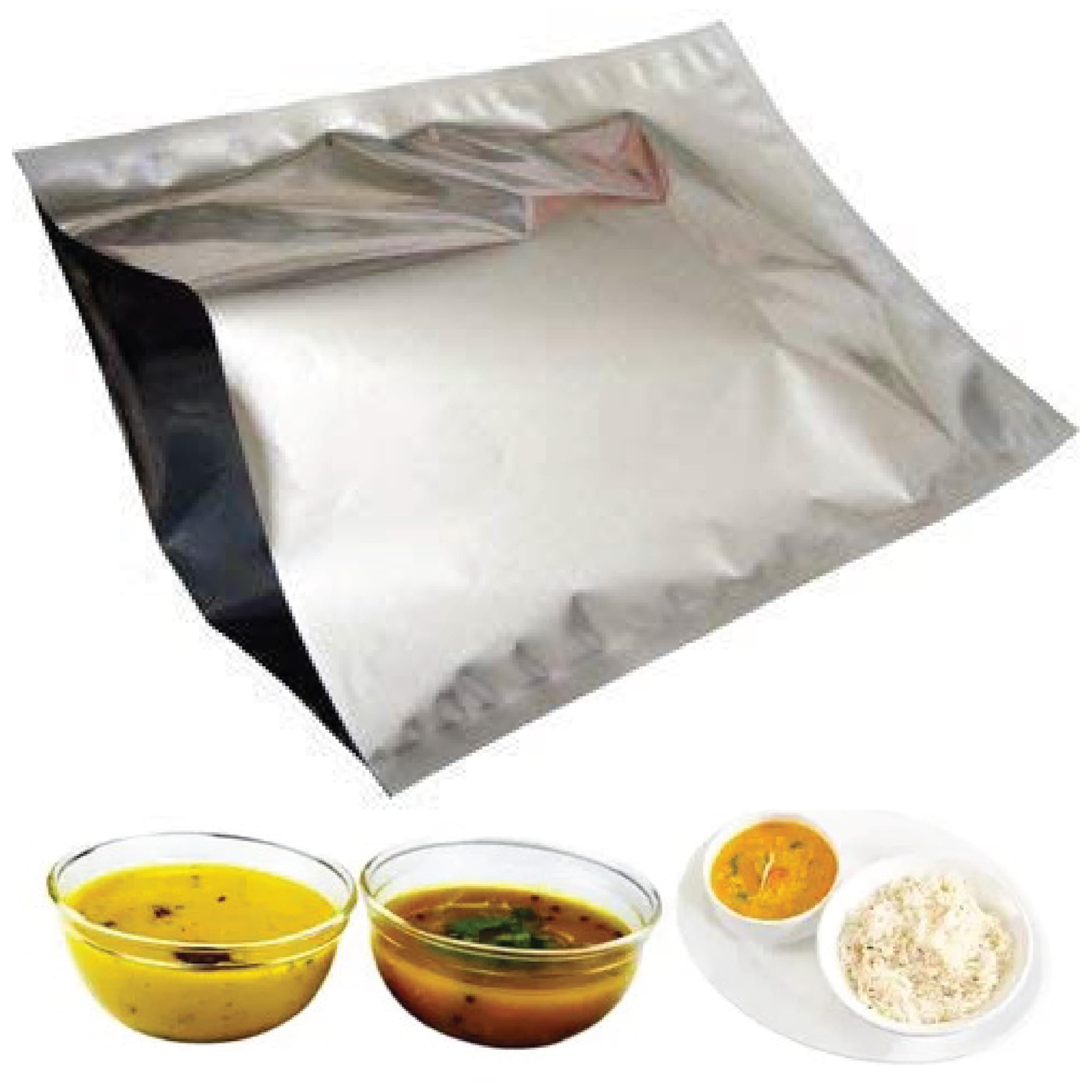3V PRODUCTS Aluminium Silver foil Pouches "9x12" Inches Bags - 100 Pieces | Packet for Parcel Bags | Biryani Pouch | Multipurpose for Tea Coffee Food Packing (Pack of 1)