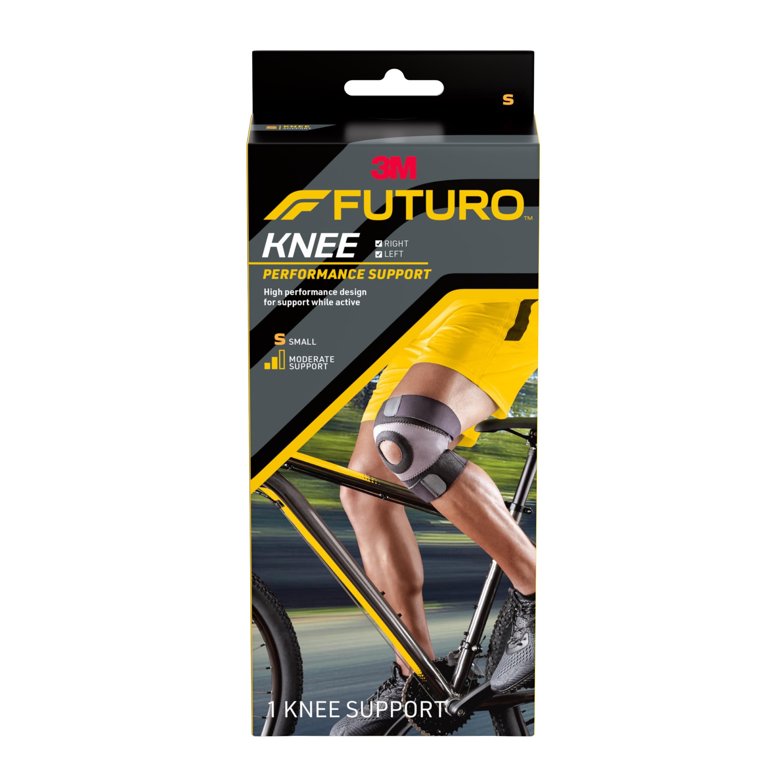 Futuro Sport Knee Support Open Patella, Small each by Futuro