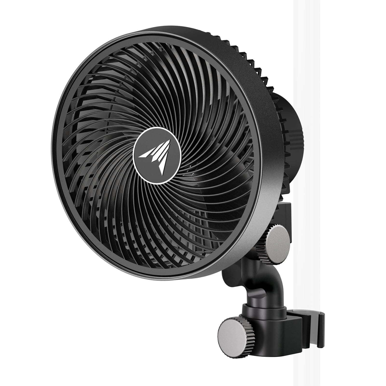 AC Infinity CLOUDRAY A6, Grow Tent Clip Fan 6” with 10-Speeds, EC-Motor, Weatherproof IP-44, Quiet Hydroponics Circulation Cooling (Black, Manual Swivel)
