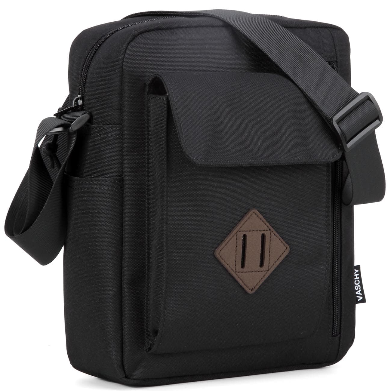 VASCHY Small Messenger Bag, Lightweight Casual Crossbody Sling Shoulder Side Bag for Men Women for Work/Travel/Daily