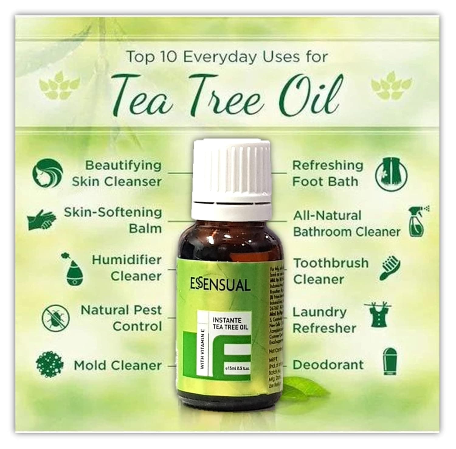 Modicare Essensual Instante Tea Tree Oil With Vitamin E (15 ML)